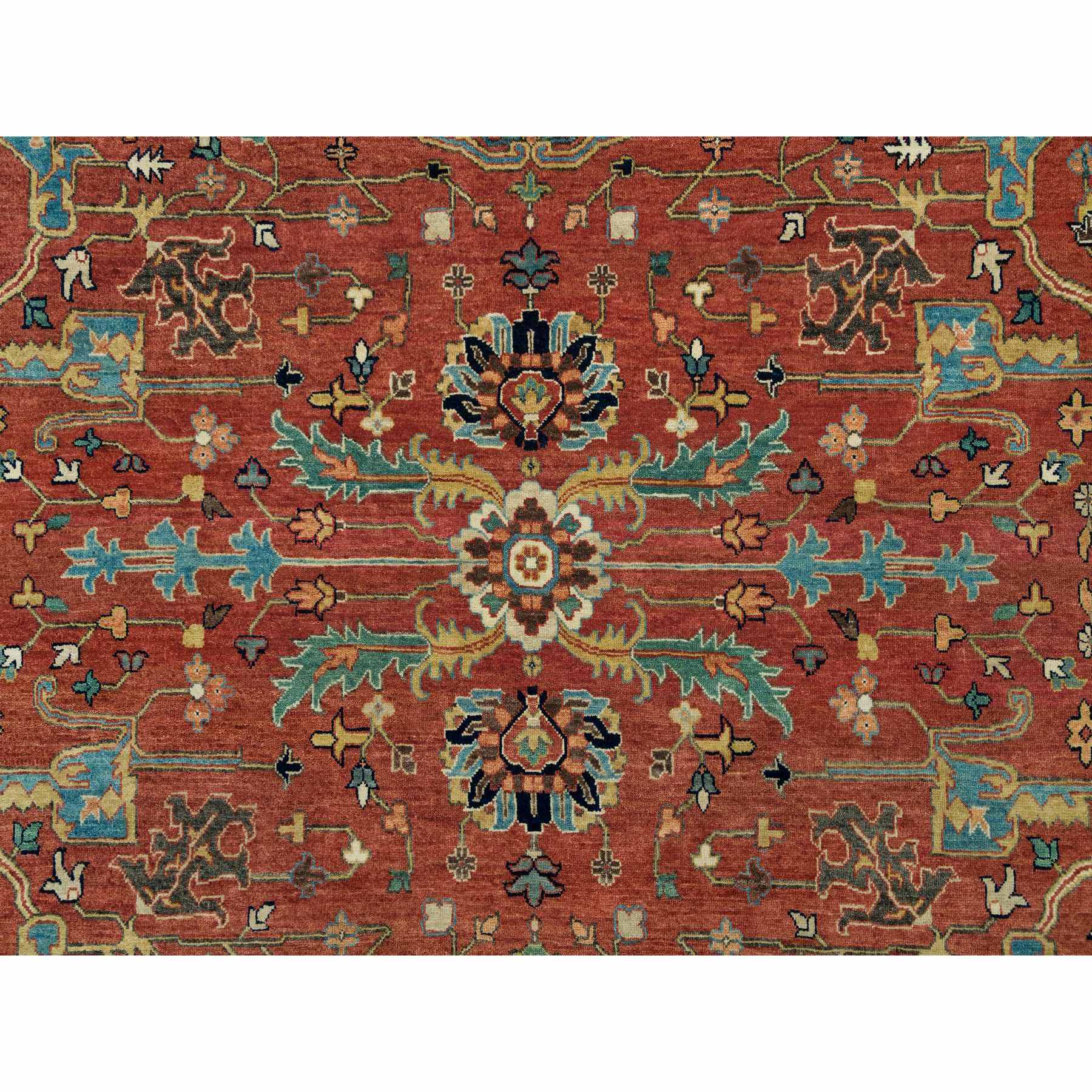 Heriz-Hand-Knotted-Rug-451345