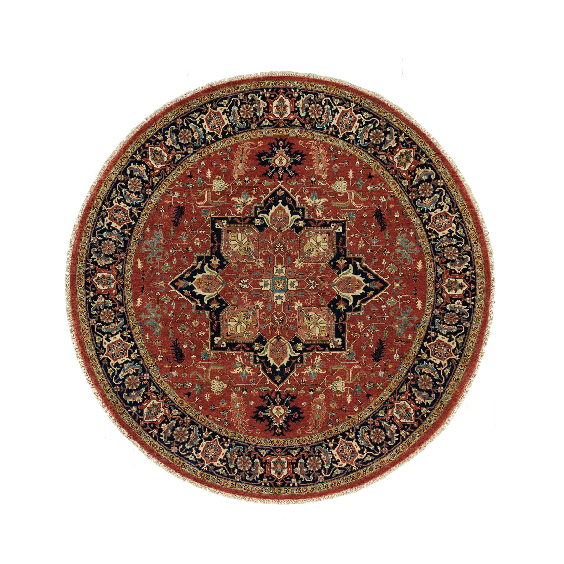 Heriz-Hand-Knotted-Rug-451425