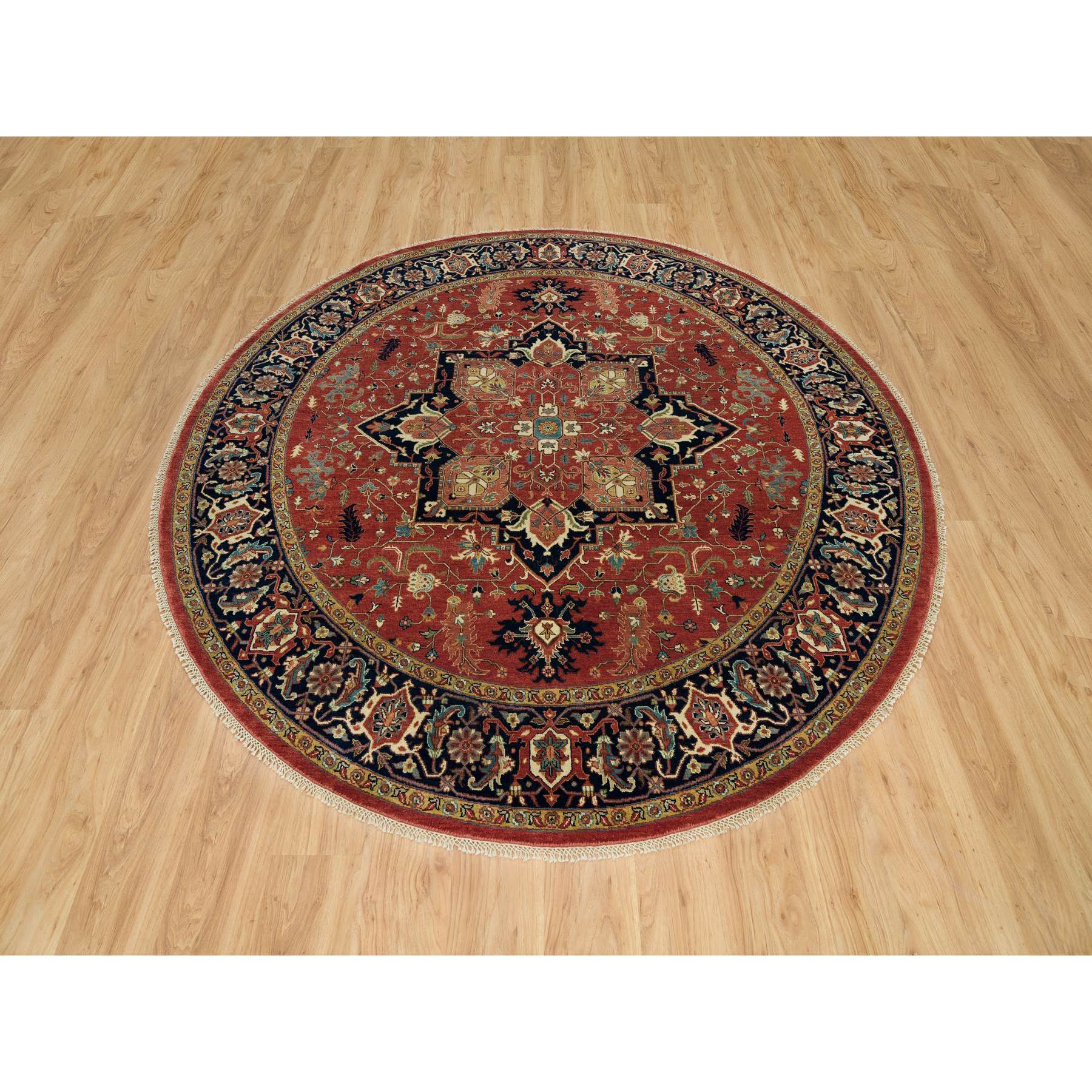 Heriz-Hand-Knotted-Rug-451425