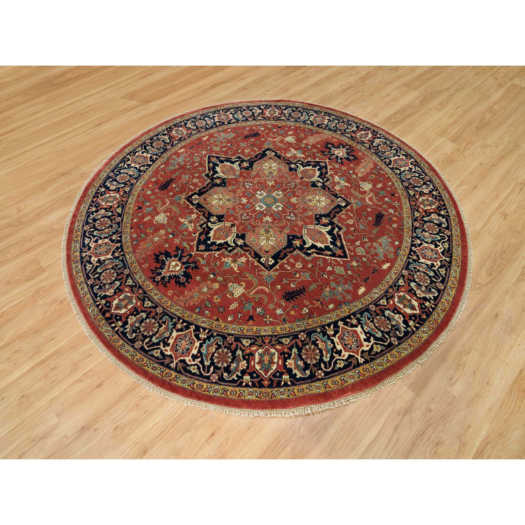 Heriz-Hand-Knotted-Rug-451425