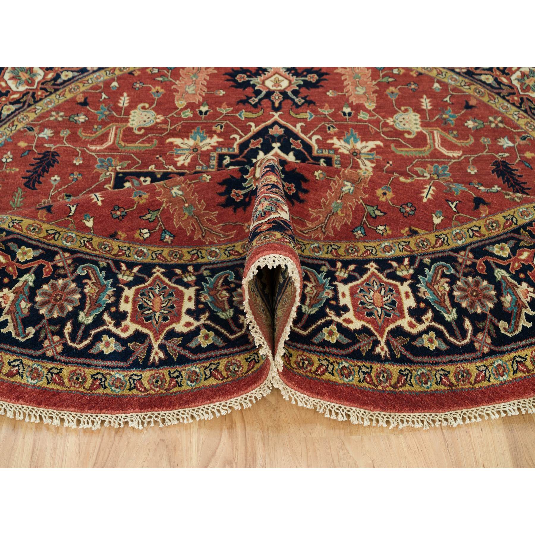 Heriz-Hand-Knotted-Rug-451425