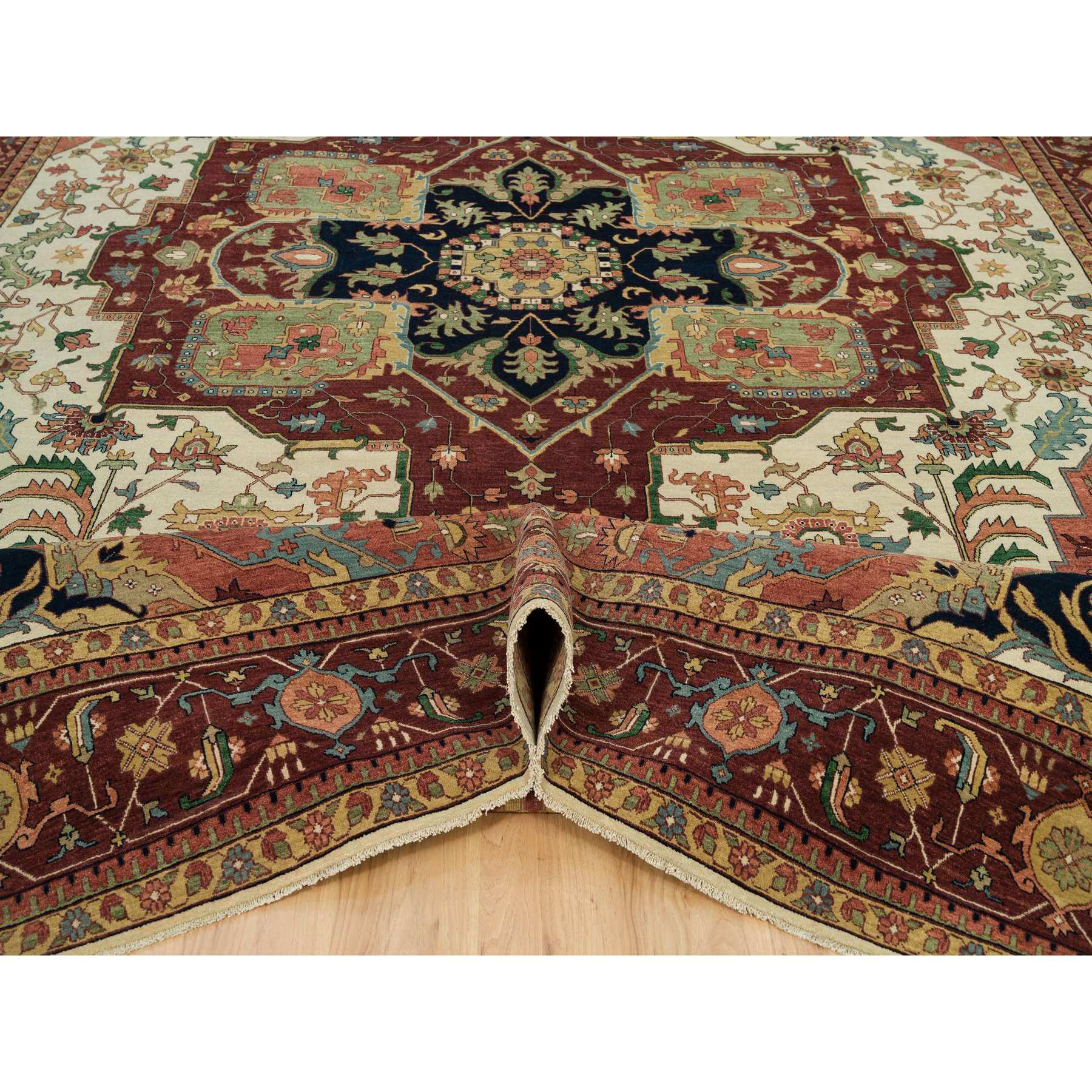 Heriz-Hand-Knotted-Rug-451455