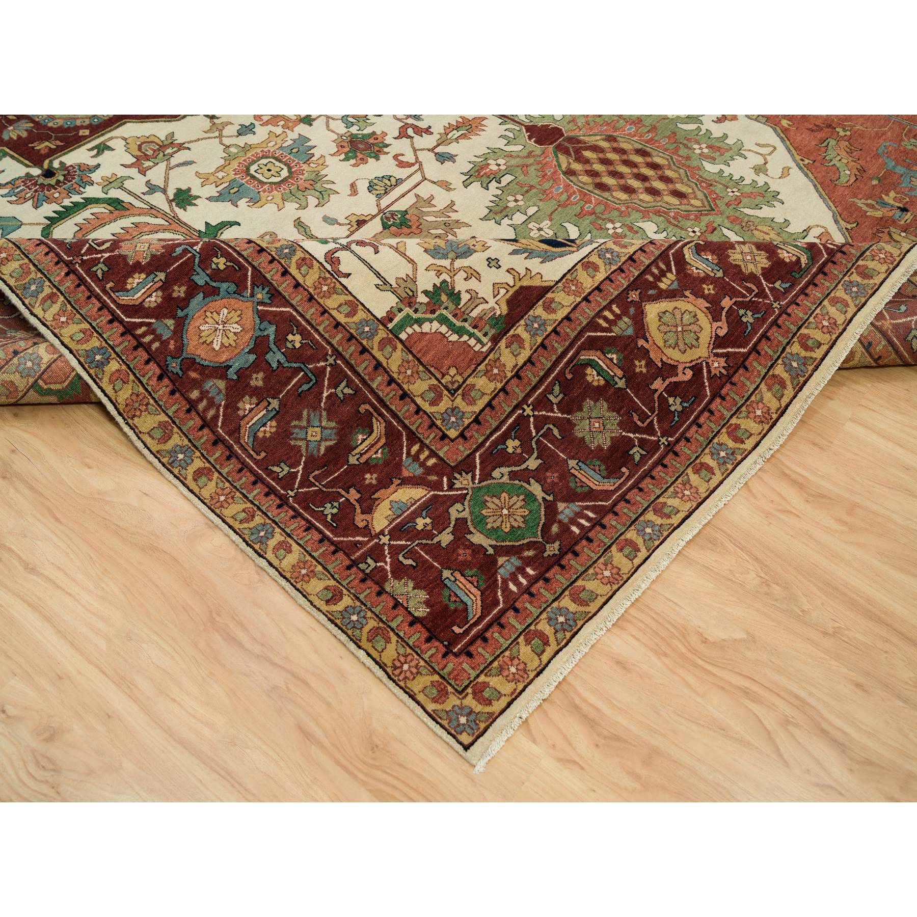 Heriz-Hand-Knotted-Rug-451455