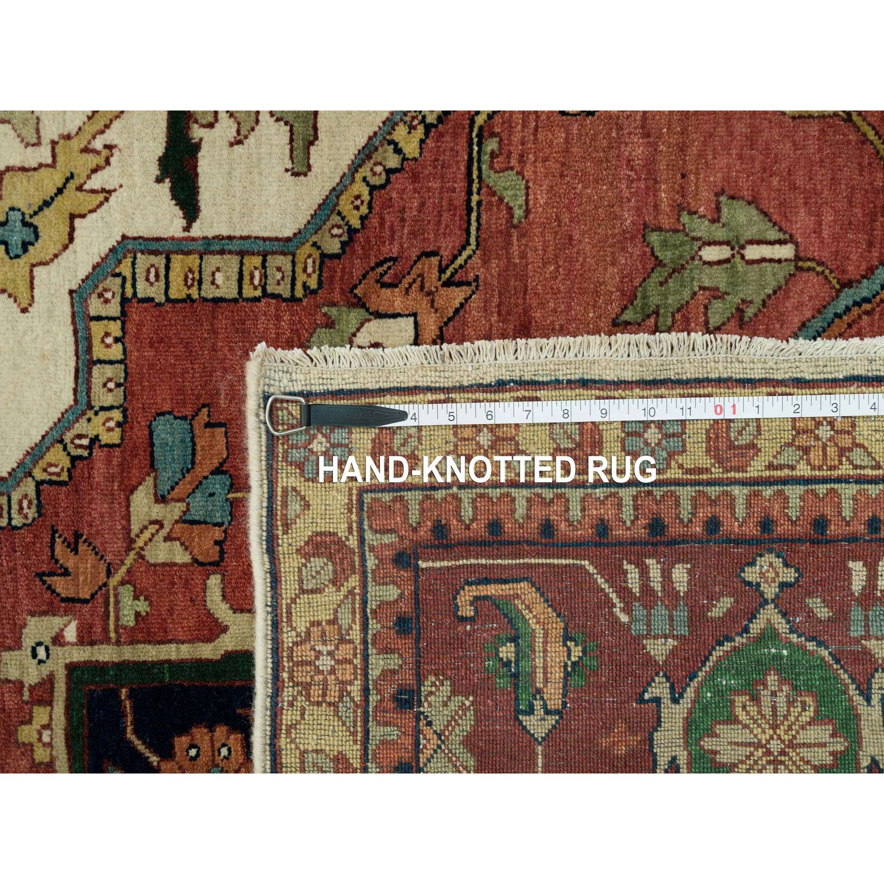 Heriz-Hand-Knotted-Rug-451455