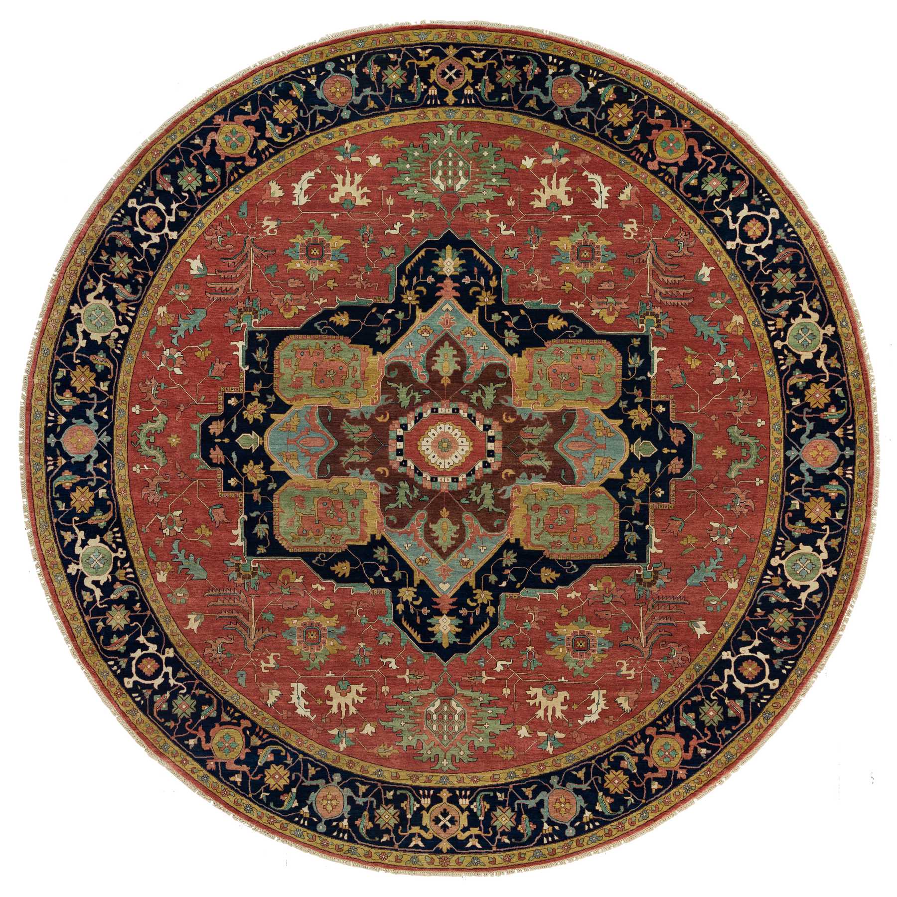 Heriz-Hand-Knotted-Rug-451485