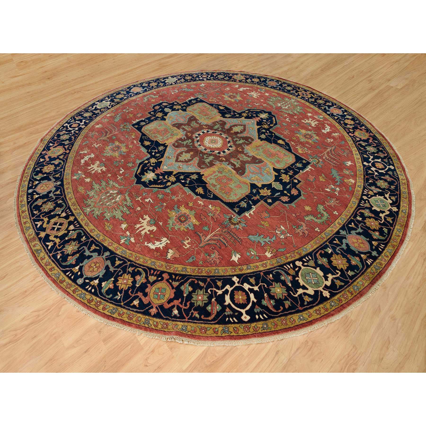 Heriz-Hand-Knotted-Rug-451485