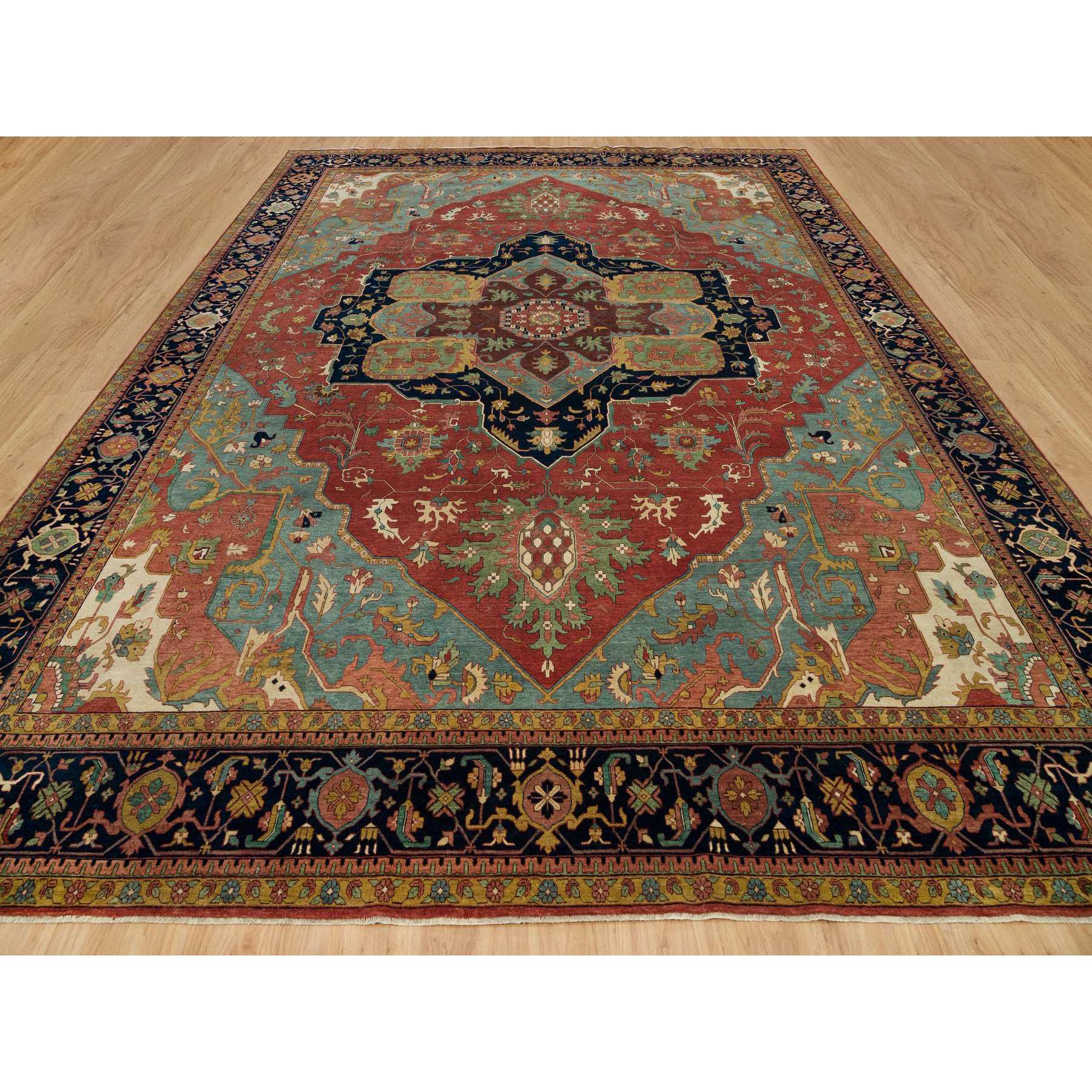 Heriz-Hand-Knotted-Rug-451490
