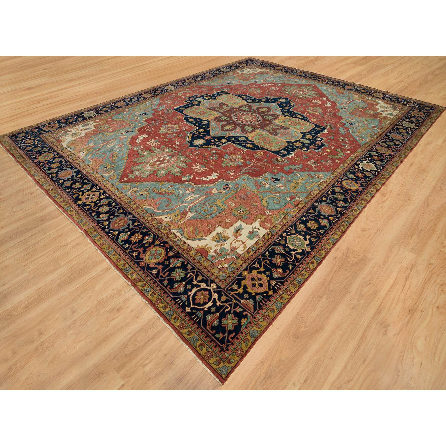 Heriz-Hand-Knotted-Rug-451490