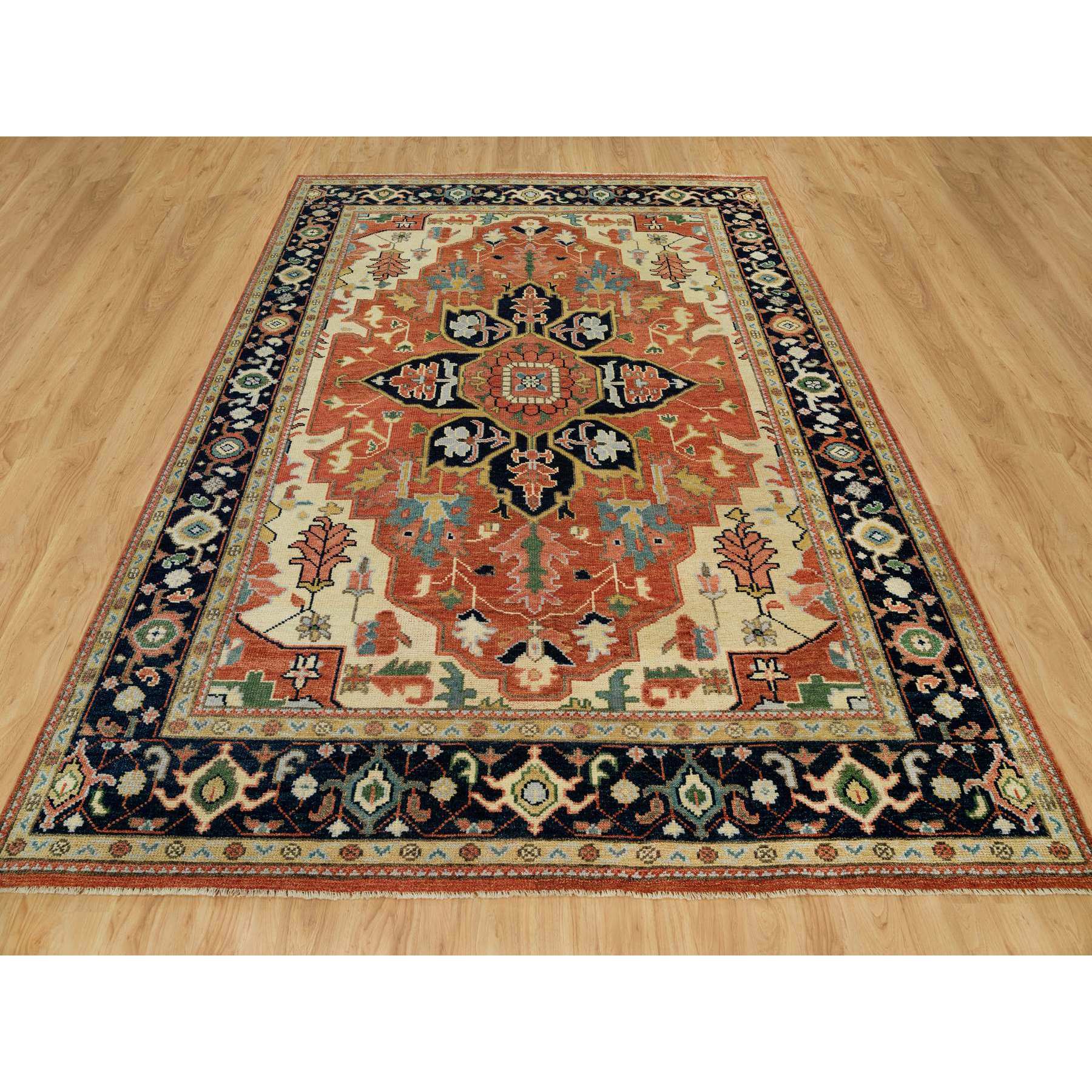 Heriz-Hand-Knotted-Rug-451500