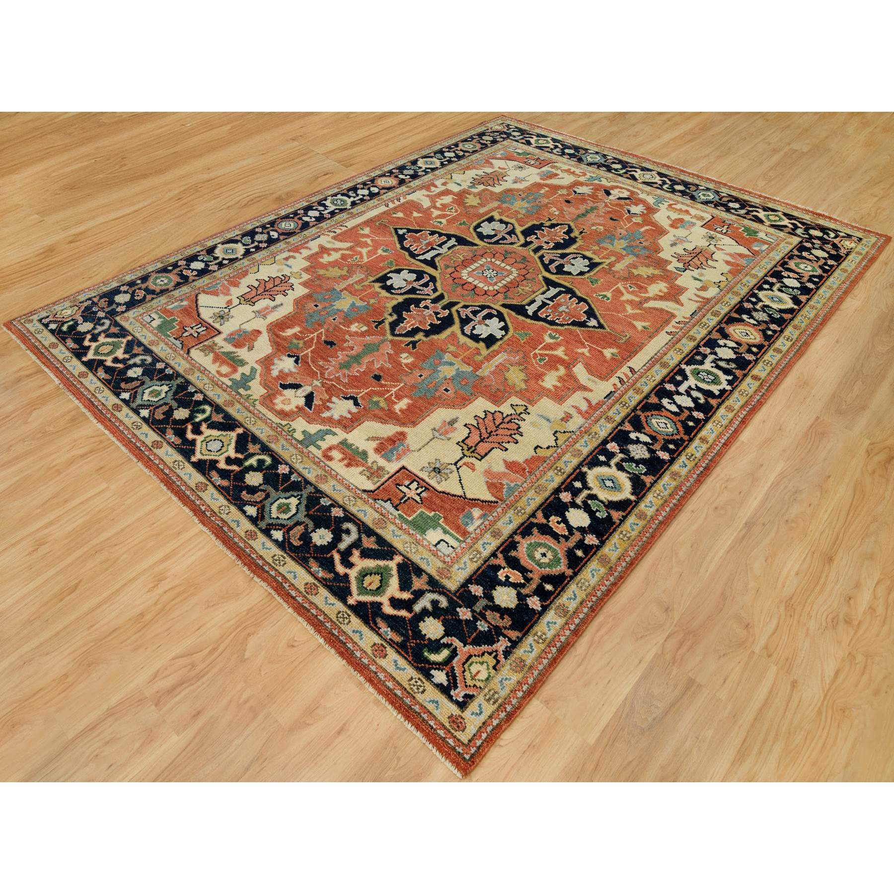 Heriz-Hand-Knotted-Rug-451500