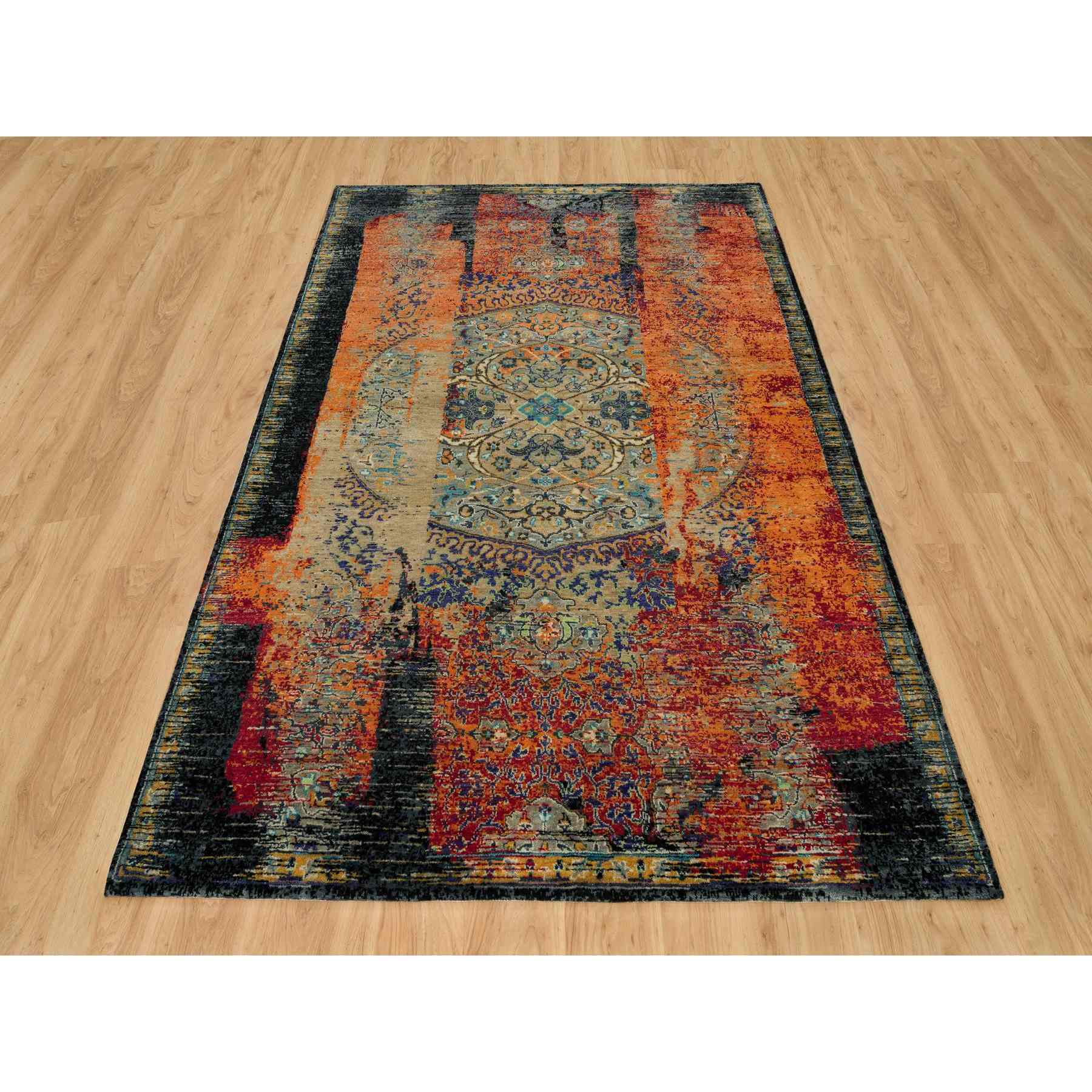 Transitional-Hand-Knotted-Rug-451100