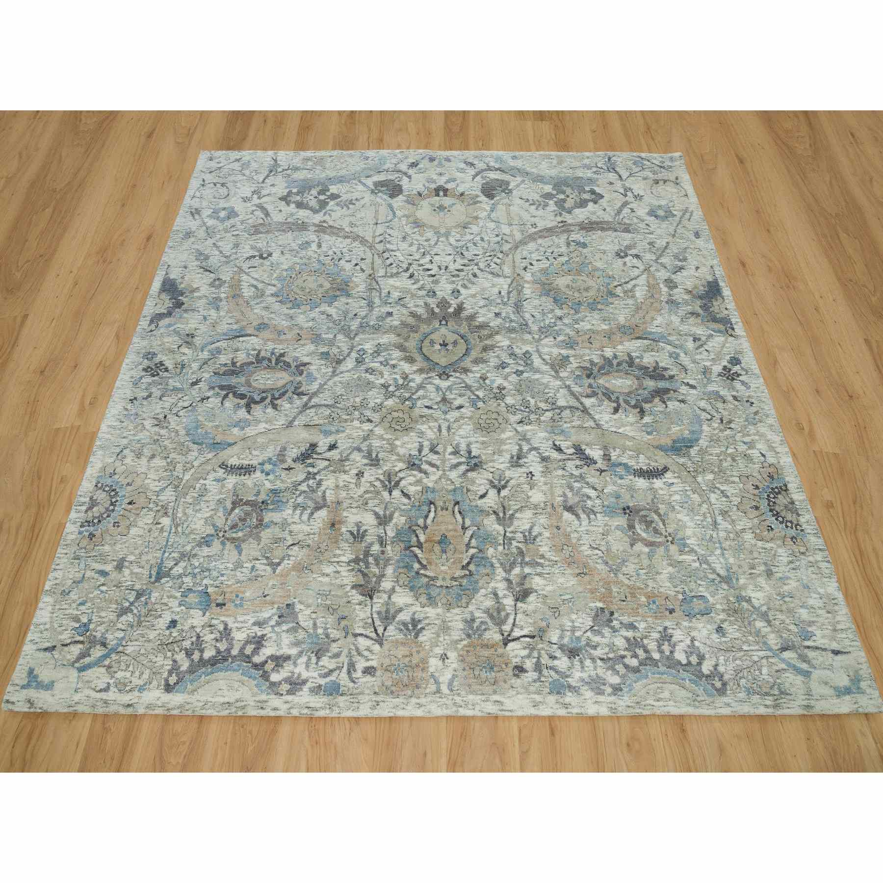 Transitional-Hand-Knotted-Rug-451130