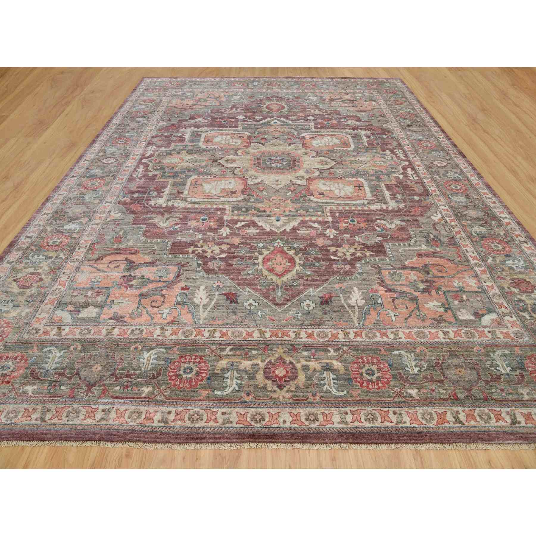 Tribal-Geometric-Hand-Knotted-Rug-450685