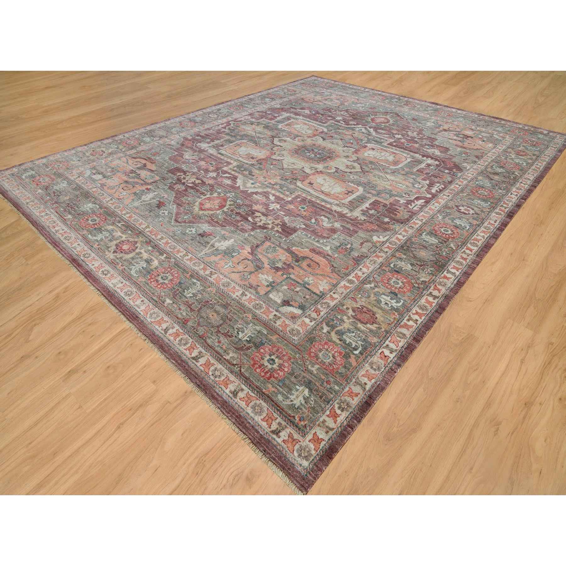 Tribal-Geometric-Hand-Knotted-Rug-450685