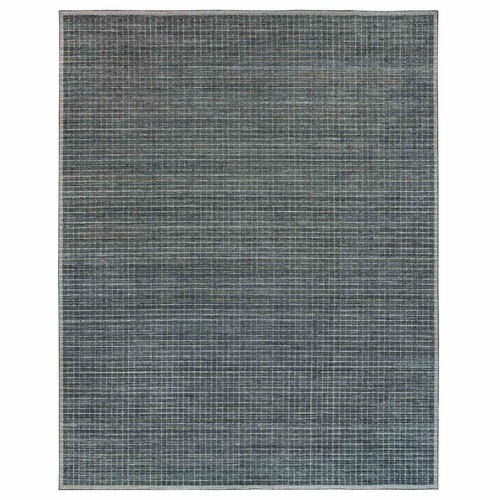 Jet Gray, Modern Box Design and Plain Decor, Soft Wool, Loomed Knotted, Oversized Oriental Rug