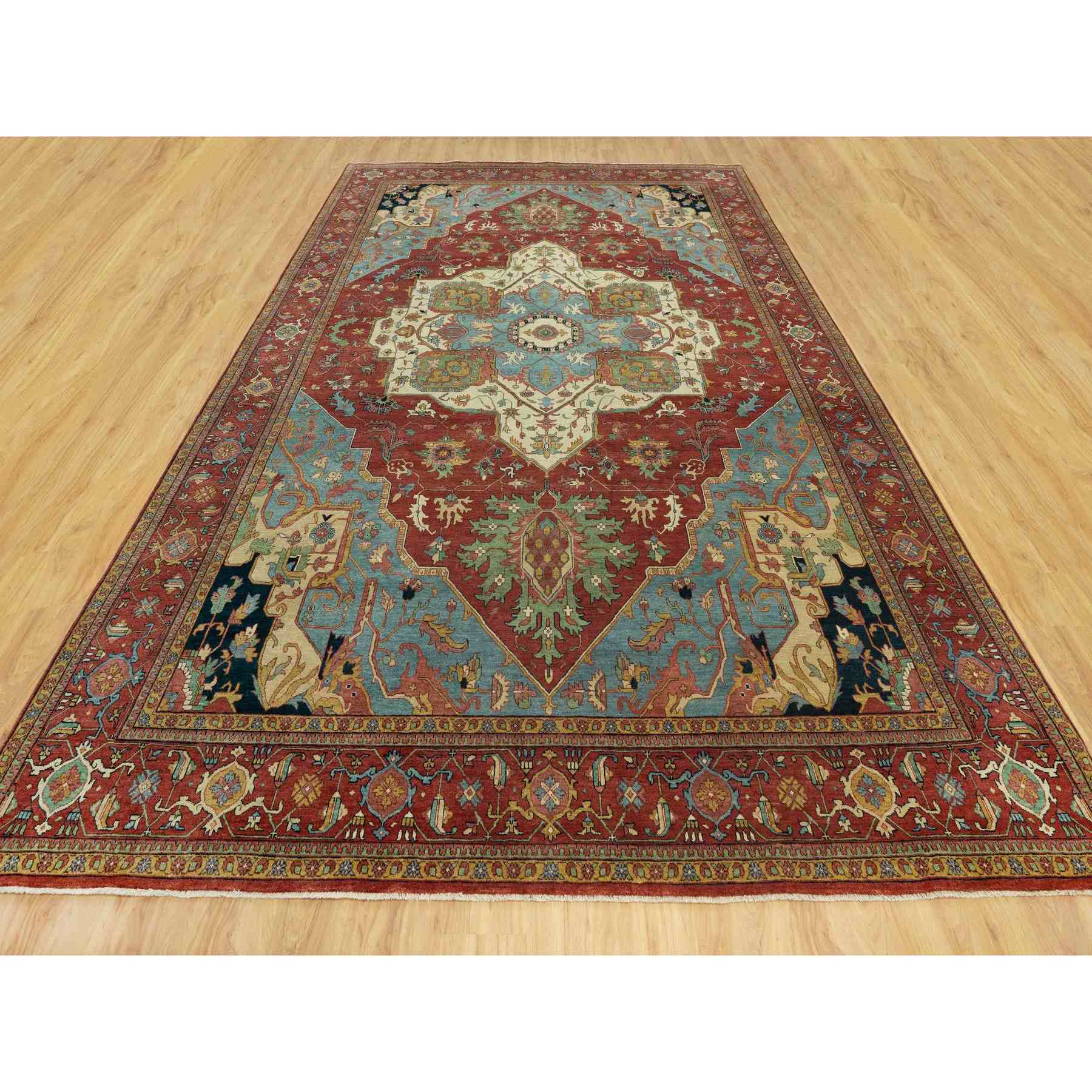 Heriz-Hand-Knotted-Rug-453180