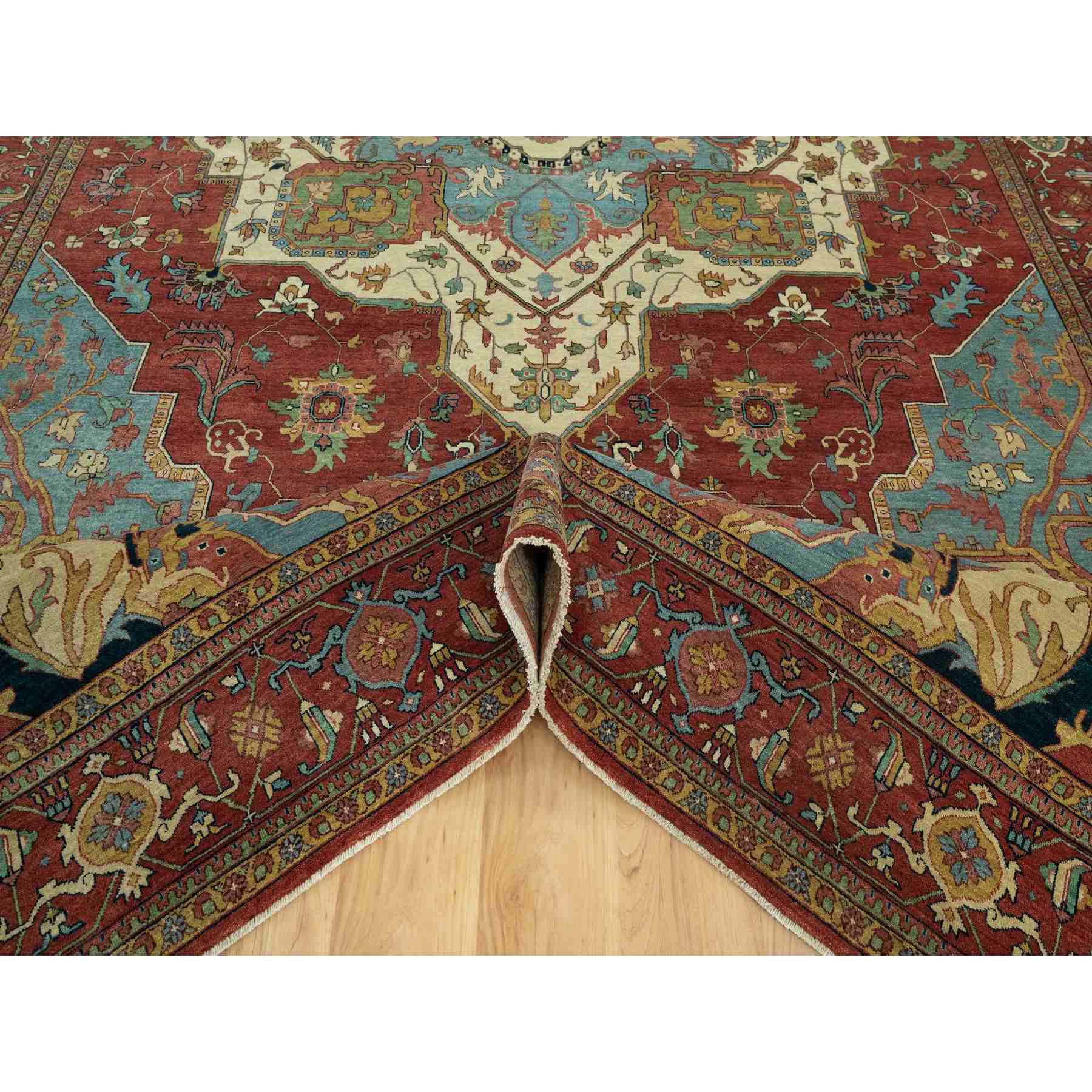 Heriz-Hand-Knotted-Rug-453180