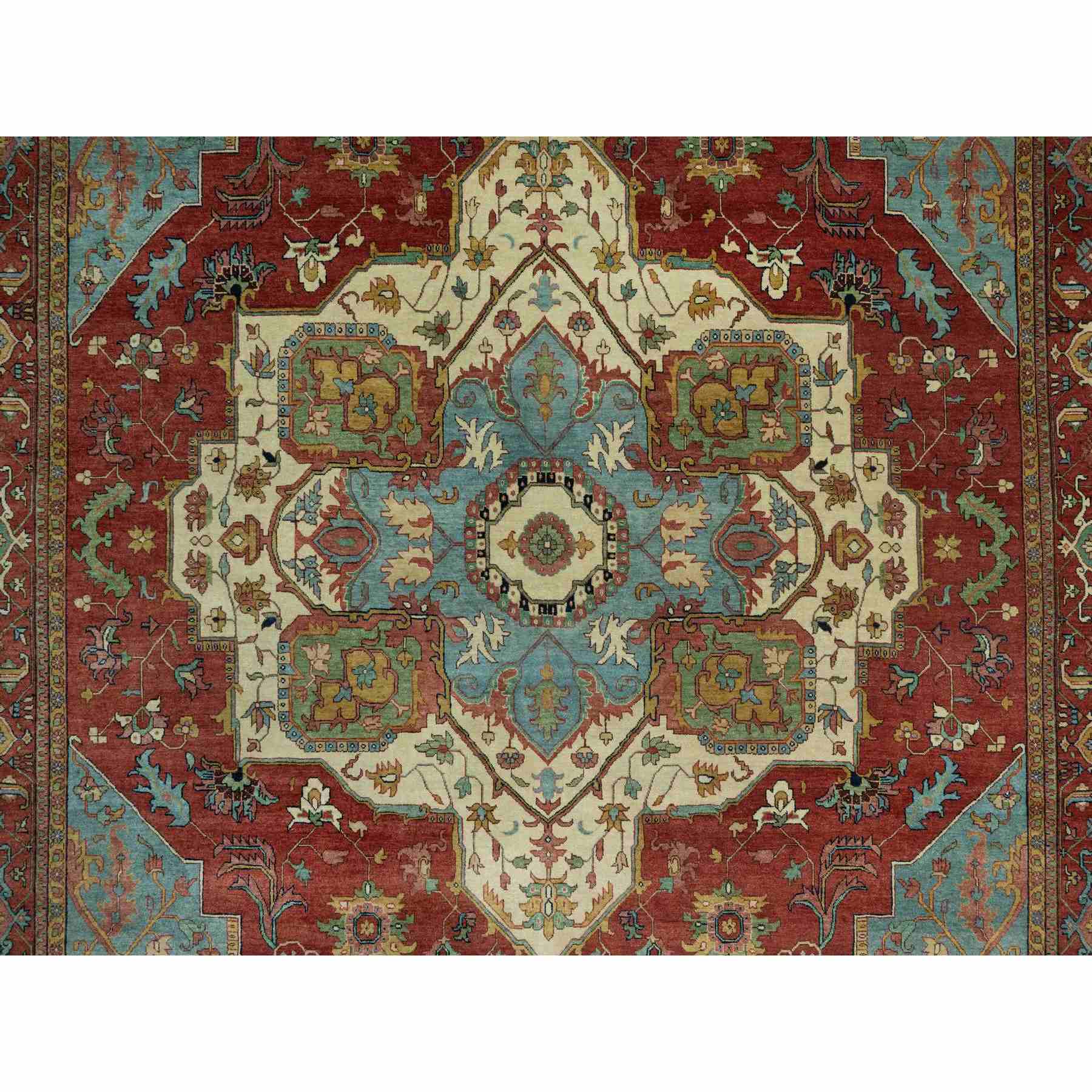 Heriz-Hand-Knotted-Rug-453180