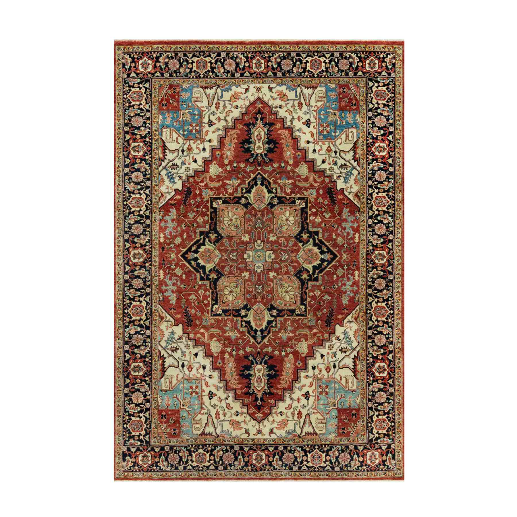 Heriz-Hand-Knotted-Rug-453215
