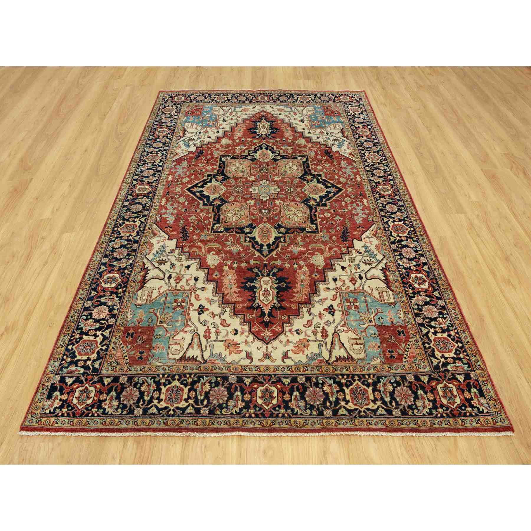 Heriz-Hand-Knotted-Rug-453215