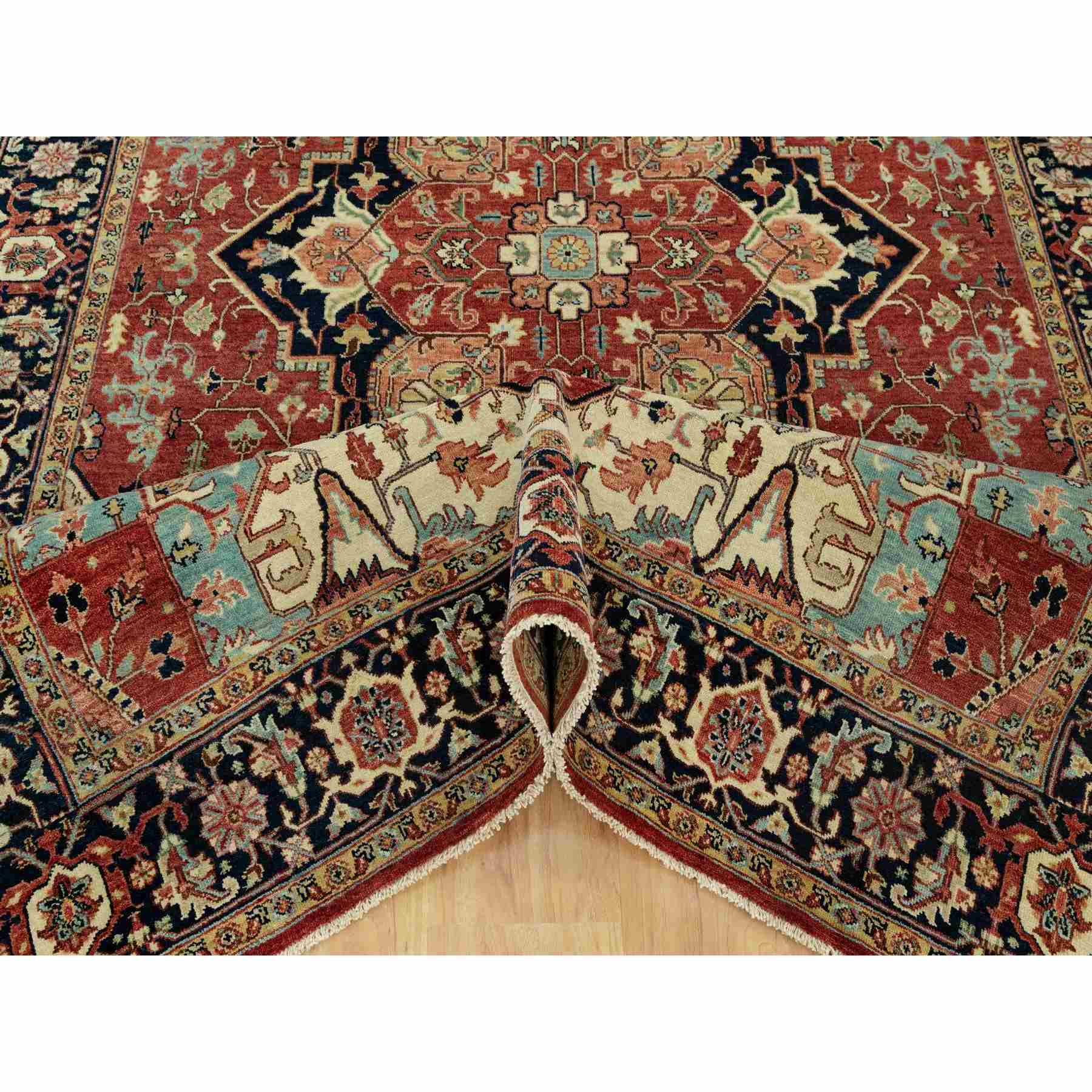 Heriz-Hand-Knotted-Rug-453215