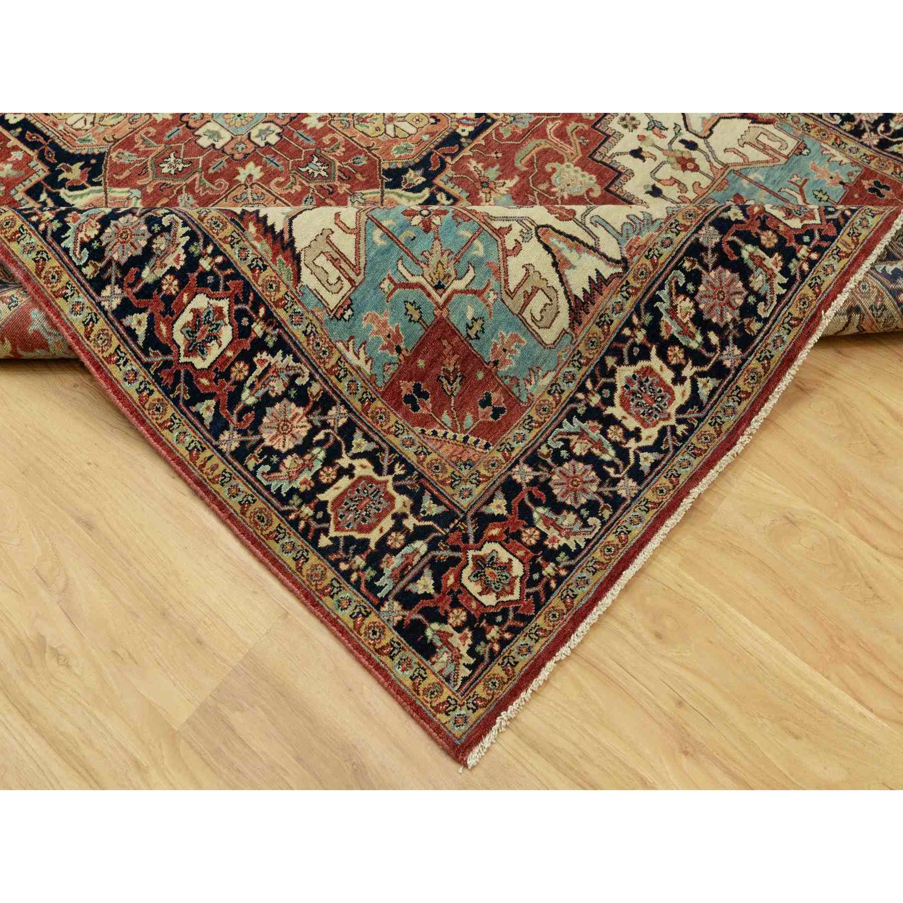 Heriz-Hand-Knotted-Rug-453215