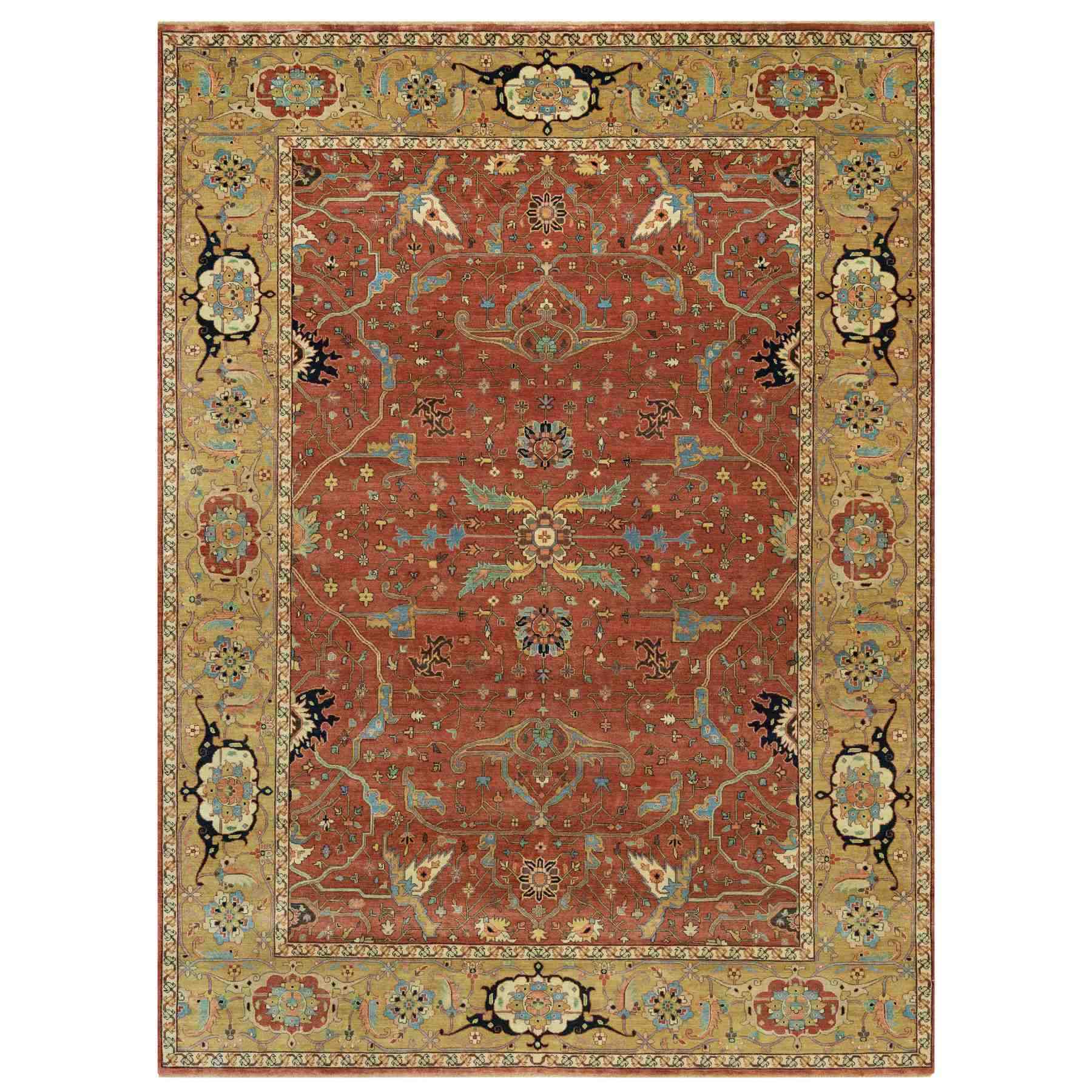Heriz-Hand-Knotted-Rug-453290