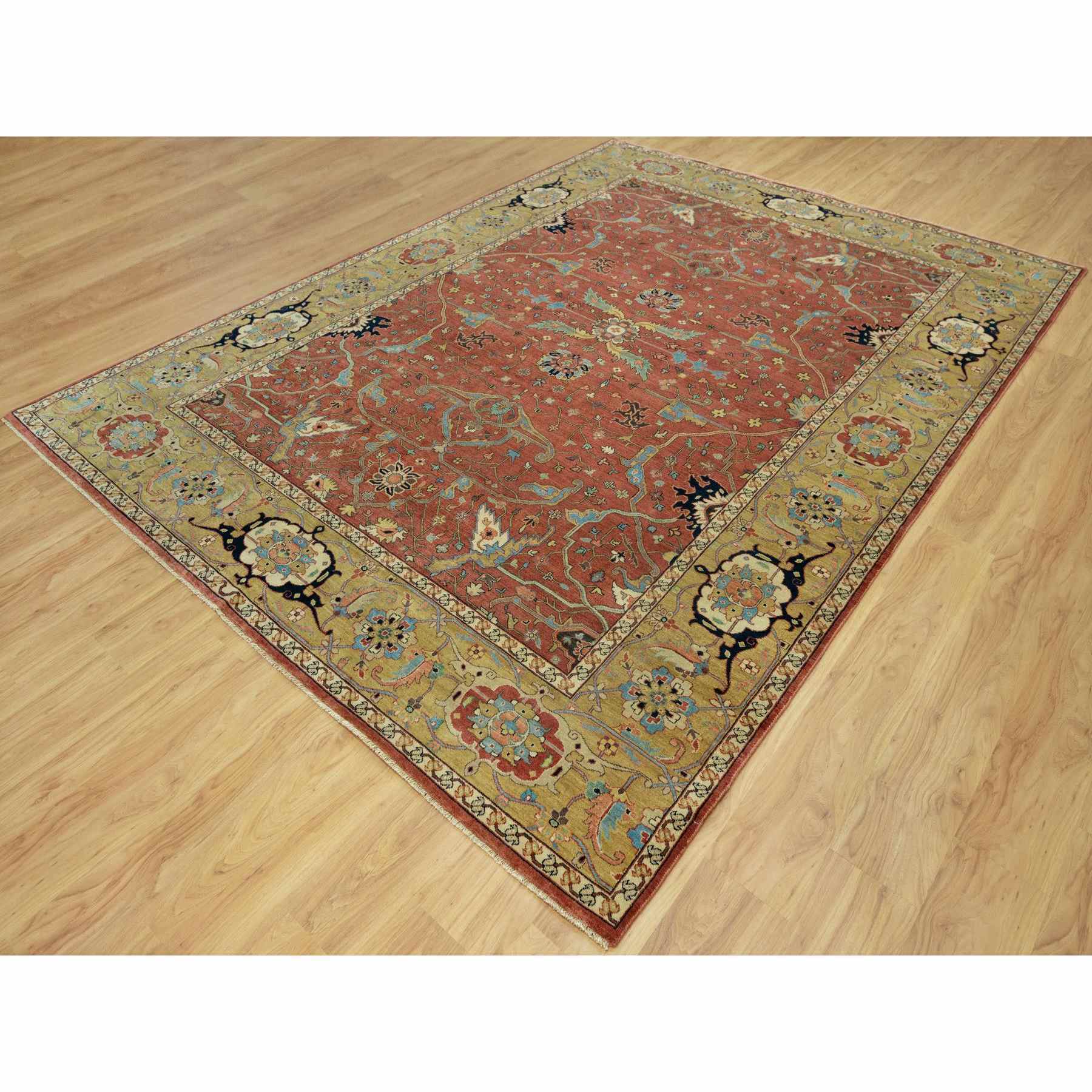 Heriz-Hand-Knotted-Rug-453290