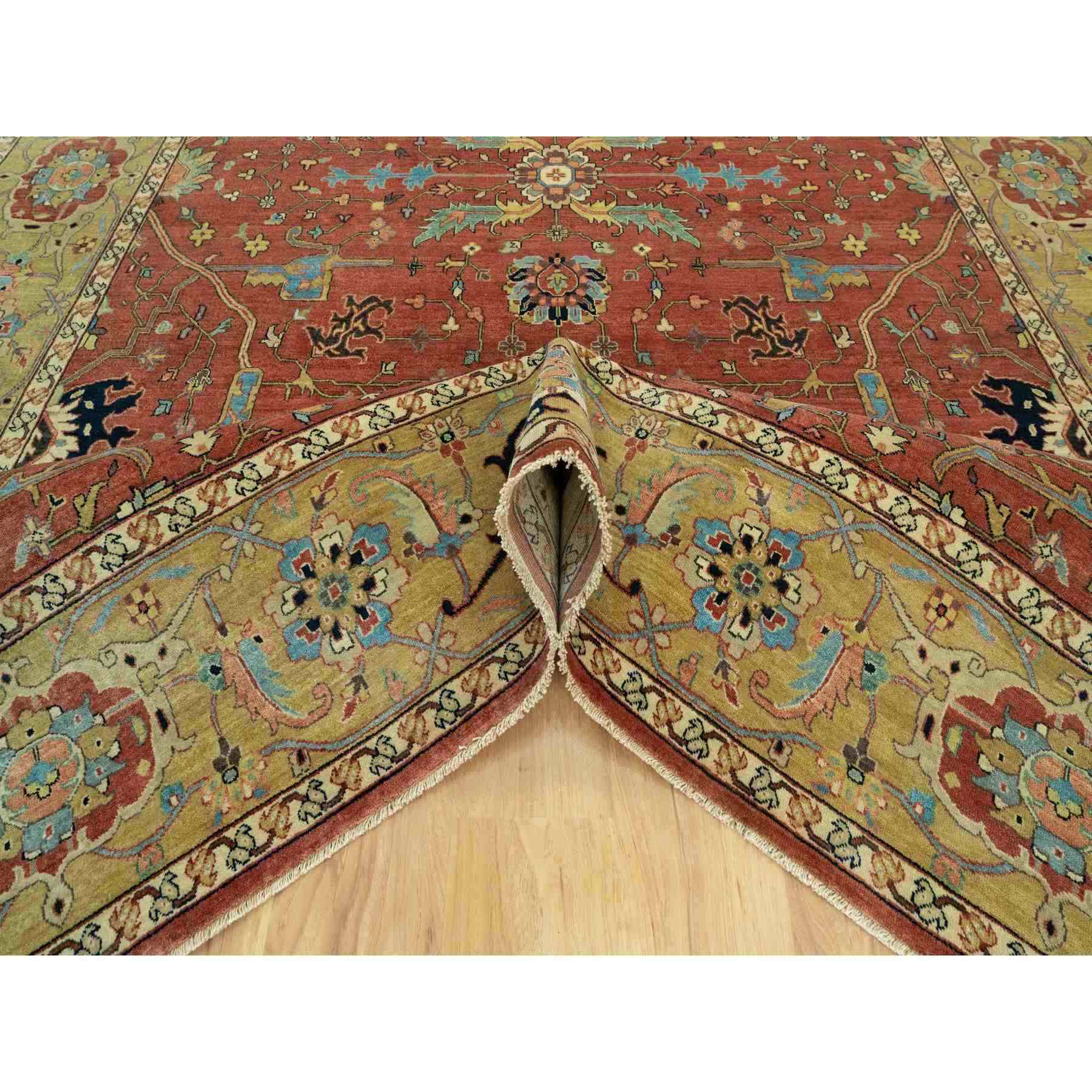 Heriz-Hand-Knotted-Rug-453290