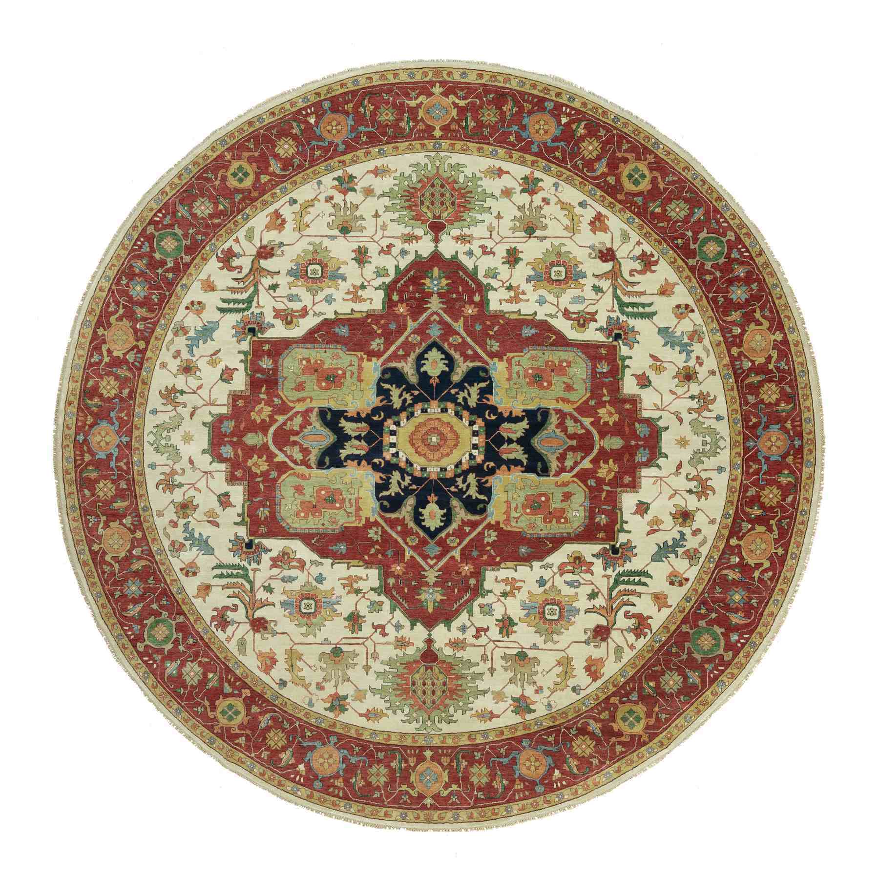 Heriz-Hand-Knotted-Rug-453305