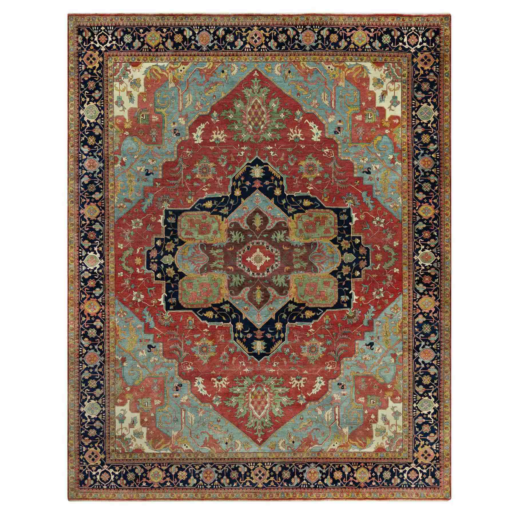 Heriz-Hand-Knotted-Rug-453325