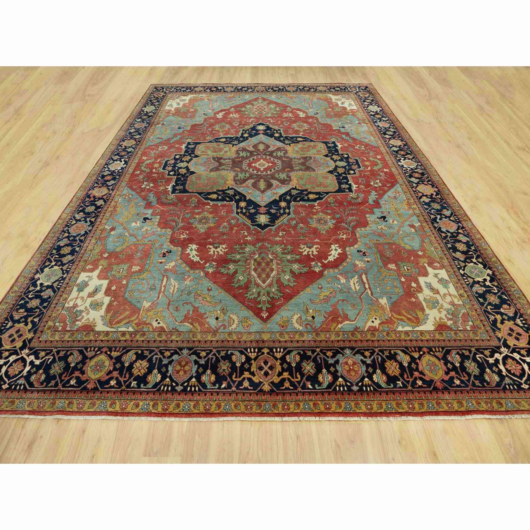 Heriz-Hand-Knotted-Rug-453325