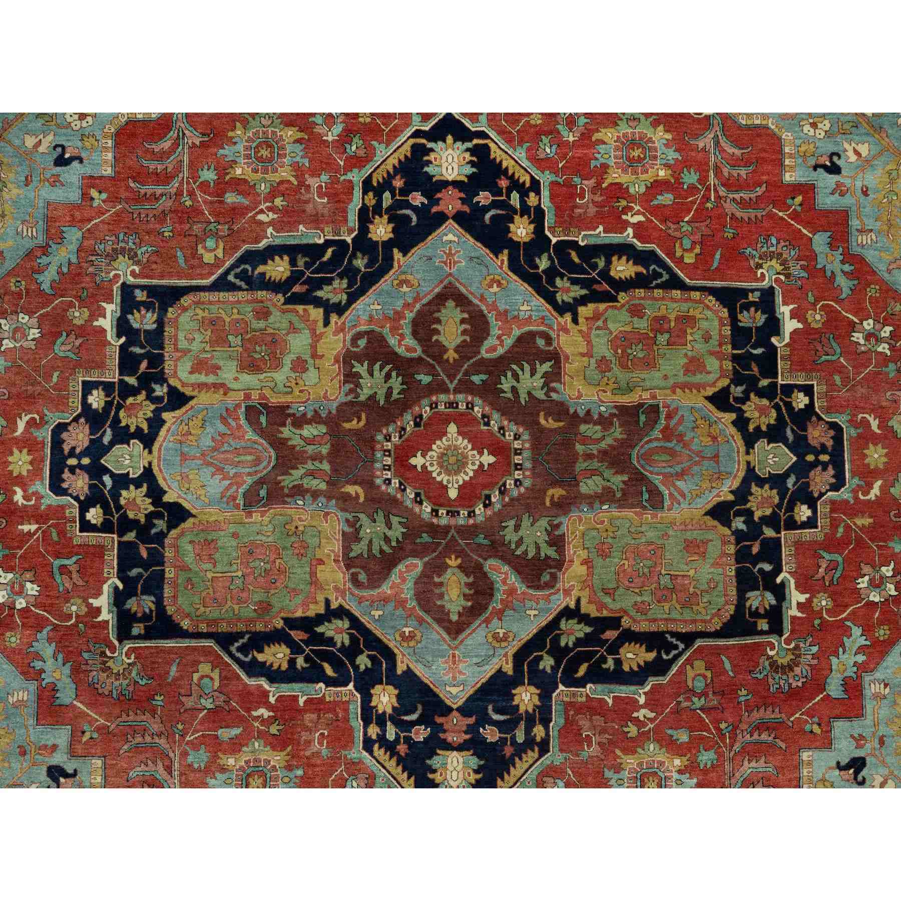 Heriz-Hand-Knotted-Rug-453325