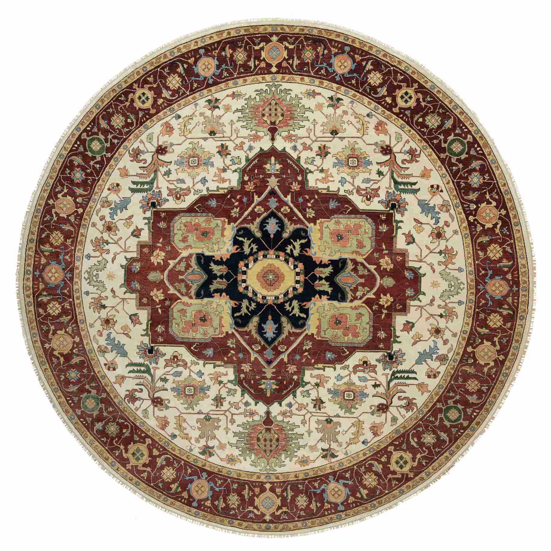 Heriz-Hand-Knotted-Rug-453695