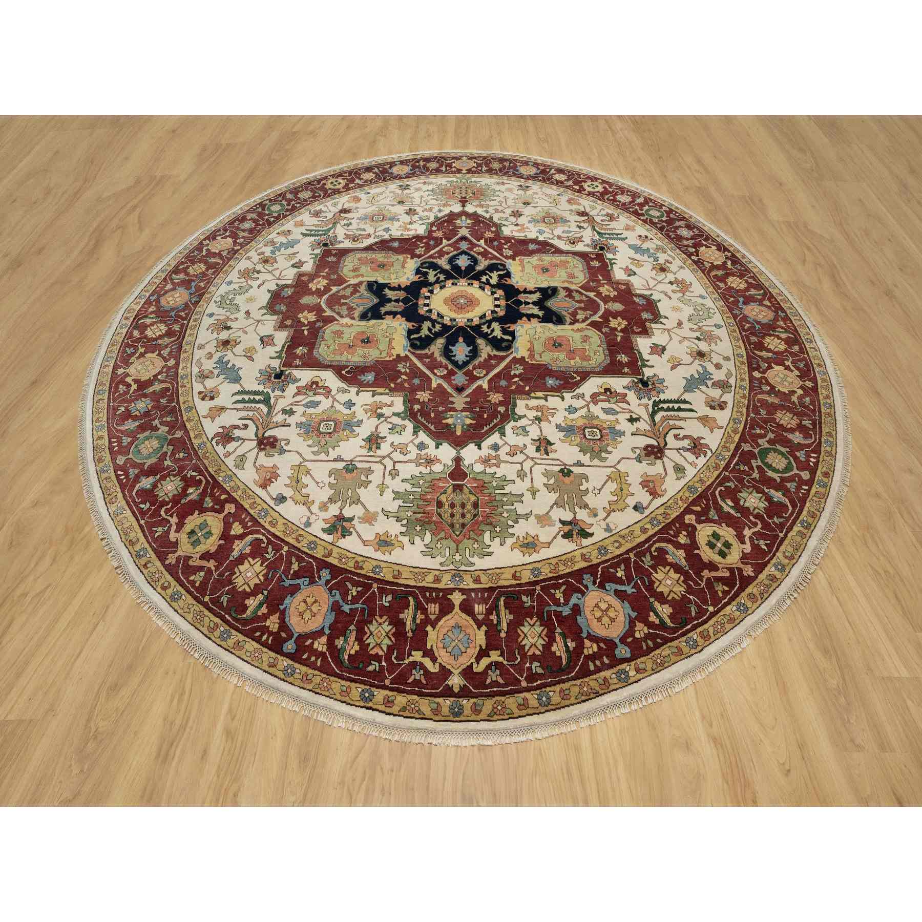 Heriz-Hand-Knotted-Rug-453695