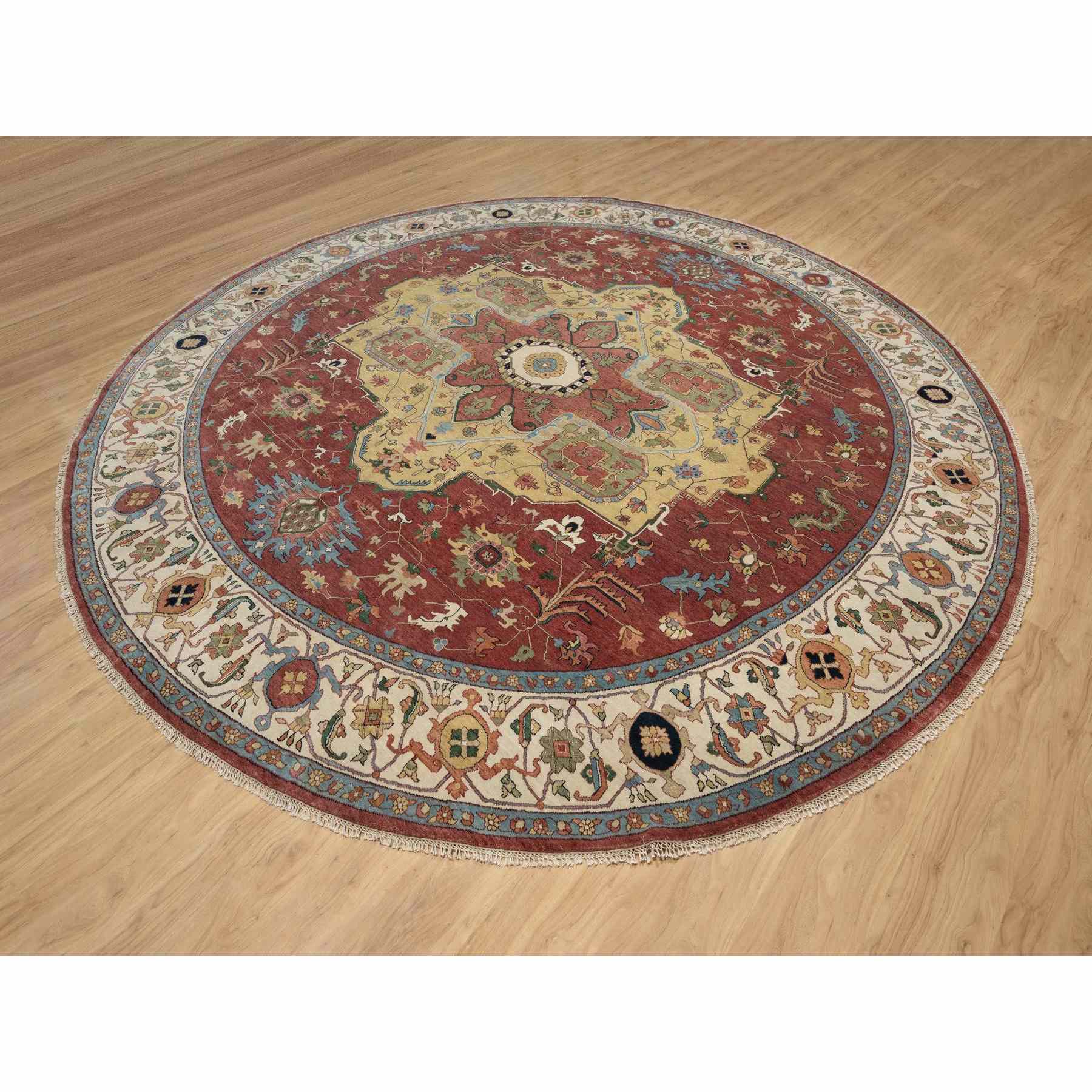 Heriz-Hand-Knotted-Rug-453700