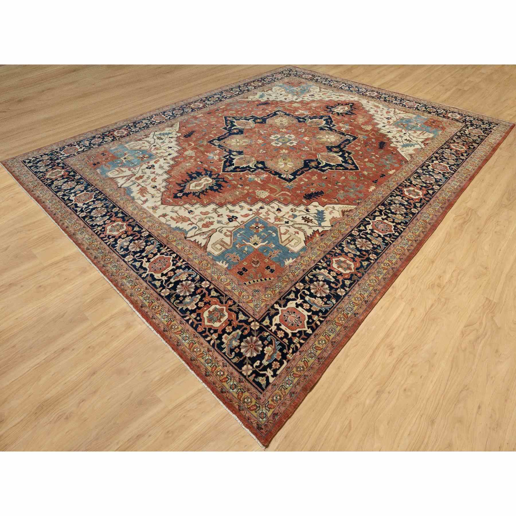 Heriz-Hand-Knotted-Rug-453710