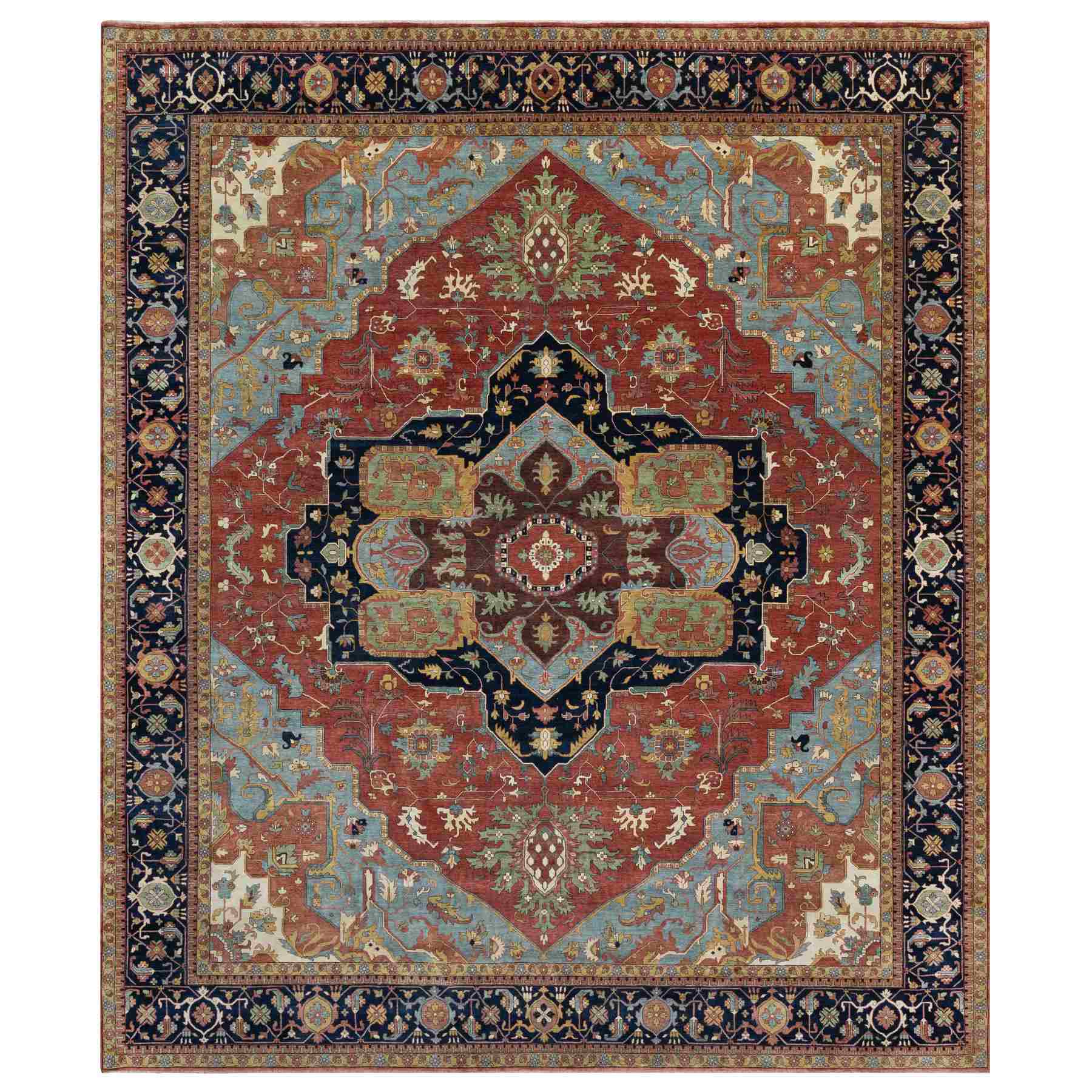 Heriz-Hand-Knotted-Rug-453720