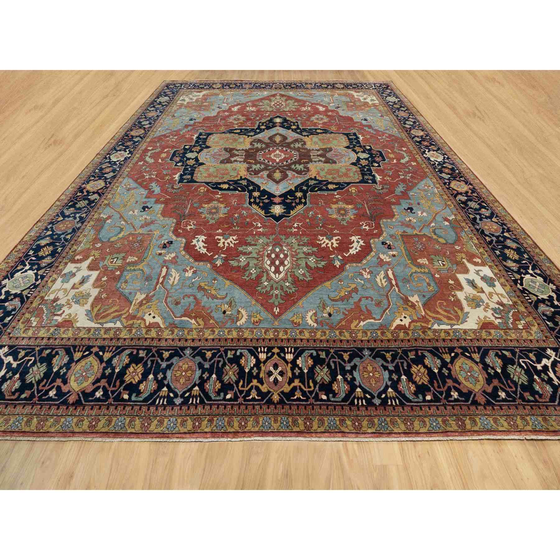 Heriz-Hand-Knotted-Rug-453720
