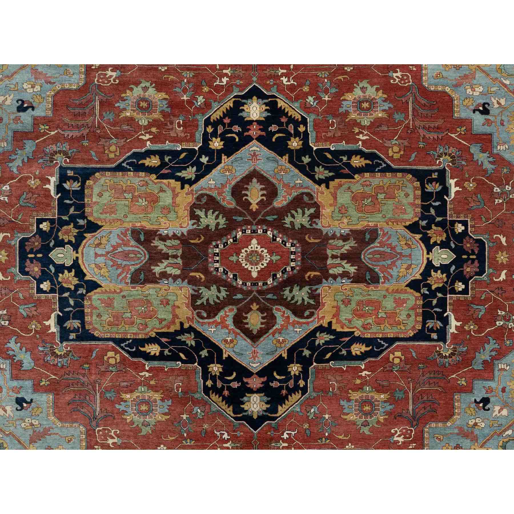Heriz-Hand-Knotted-Rug-453720