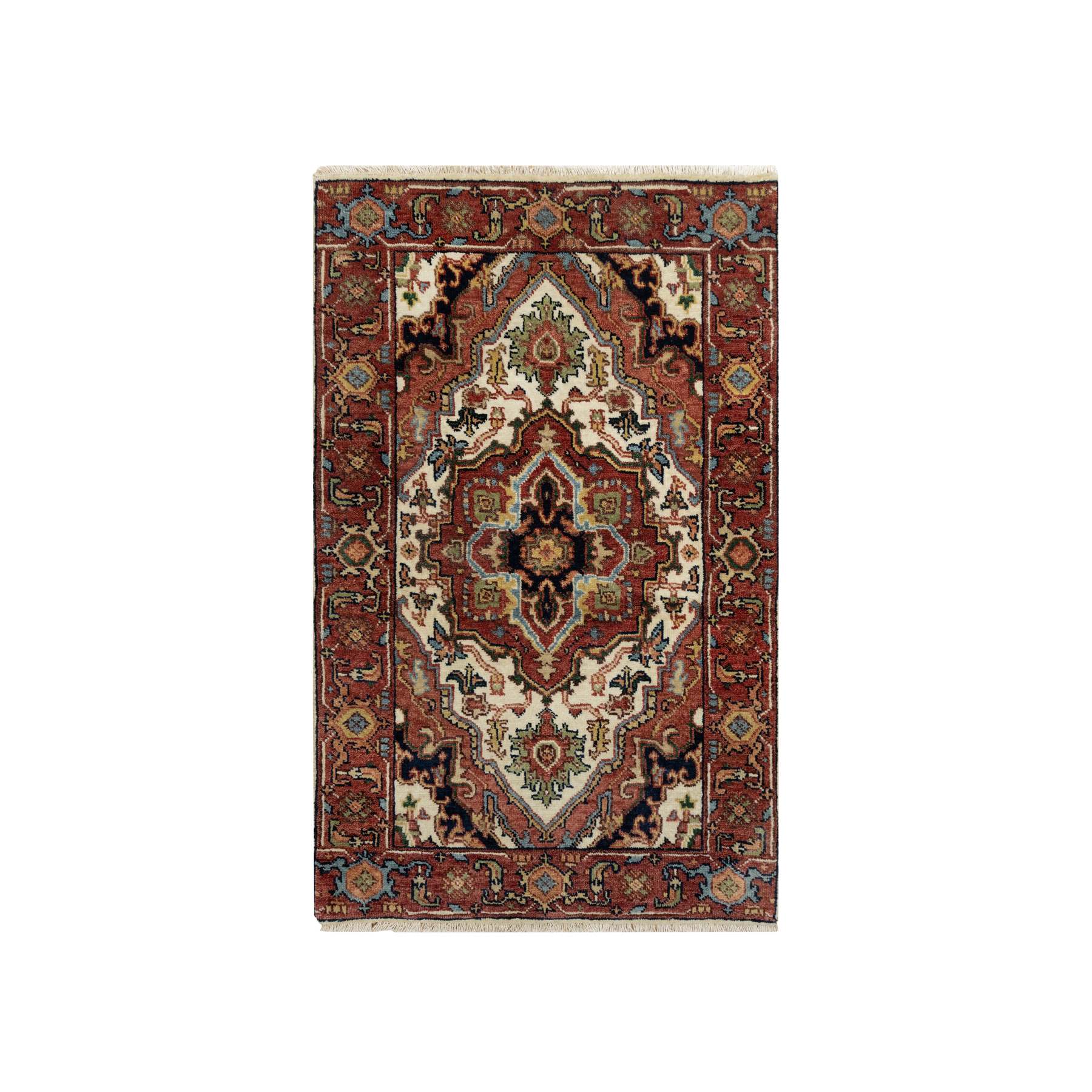 Heriz-Hand-Knotted-Rug-453725