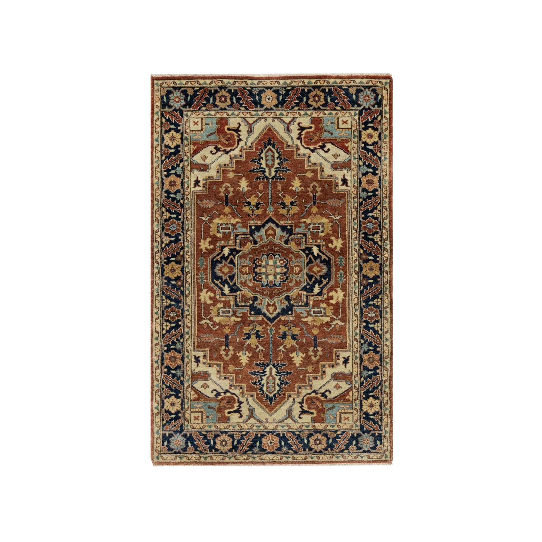 Heriz-Hand-Knotted-Rug-453735