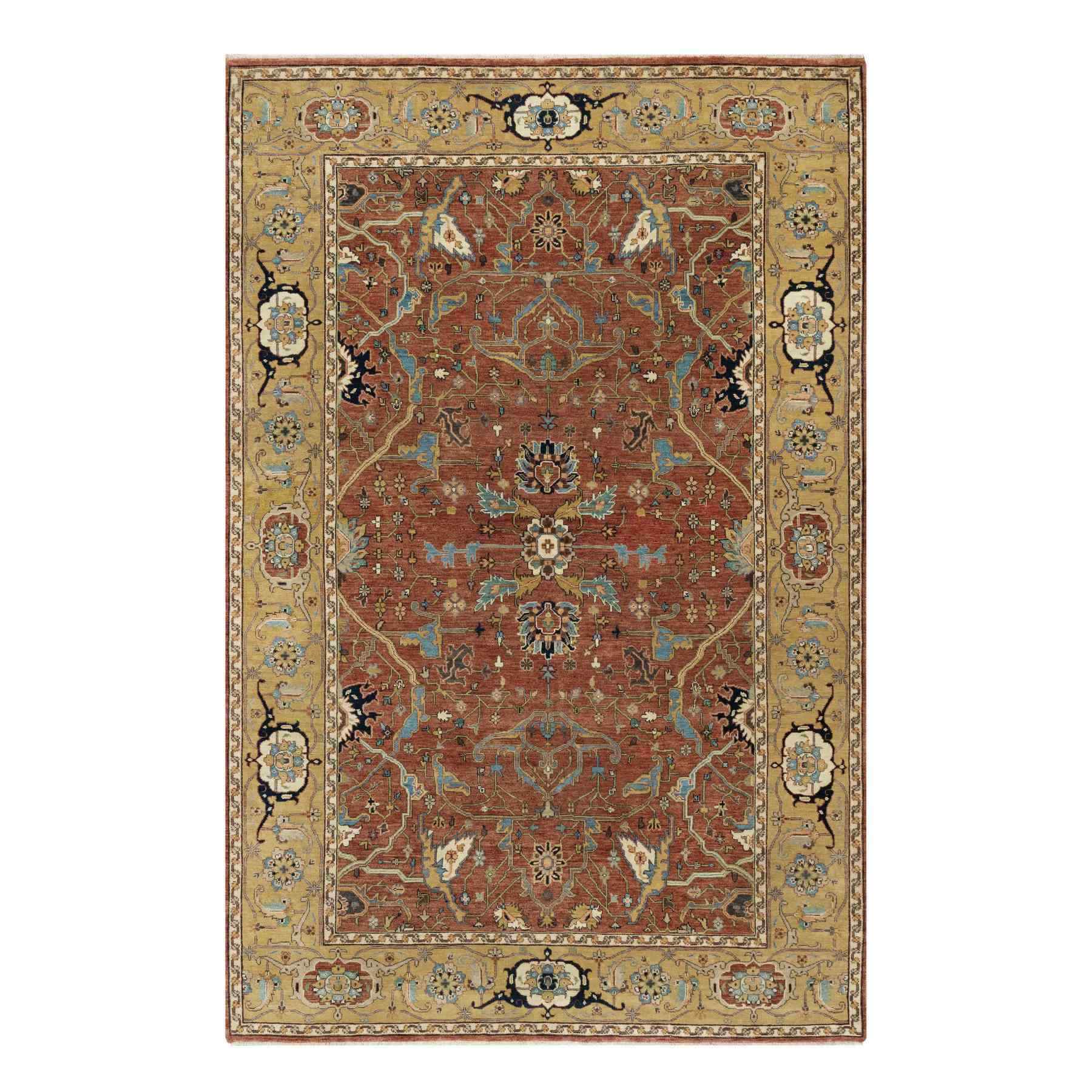 Heriz-Hand-Knotted-Rug-454560