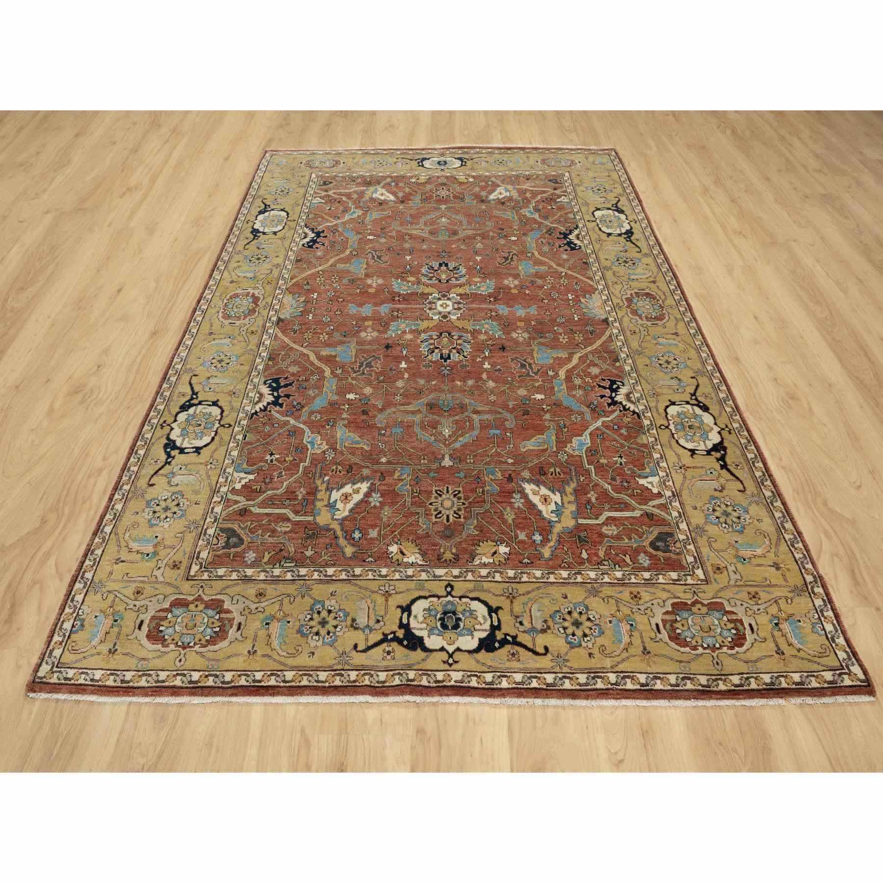 Heriz-Hand-Knotted-Rug-454560