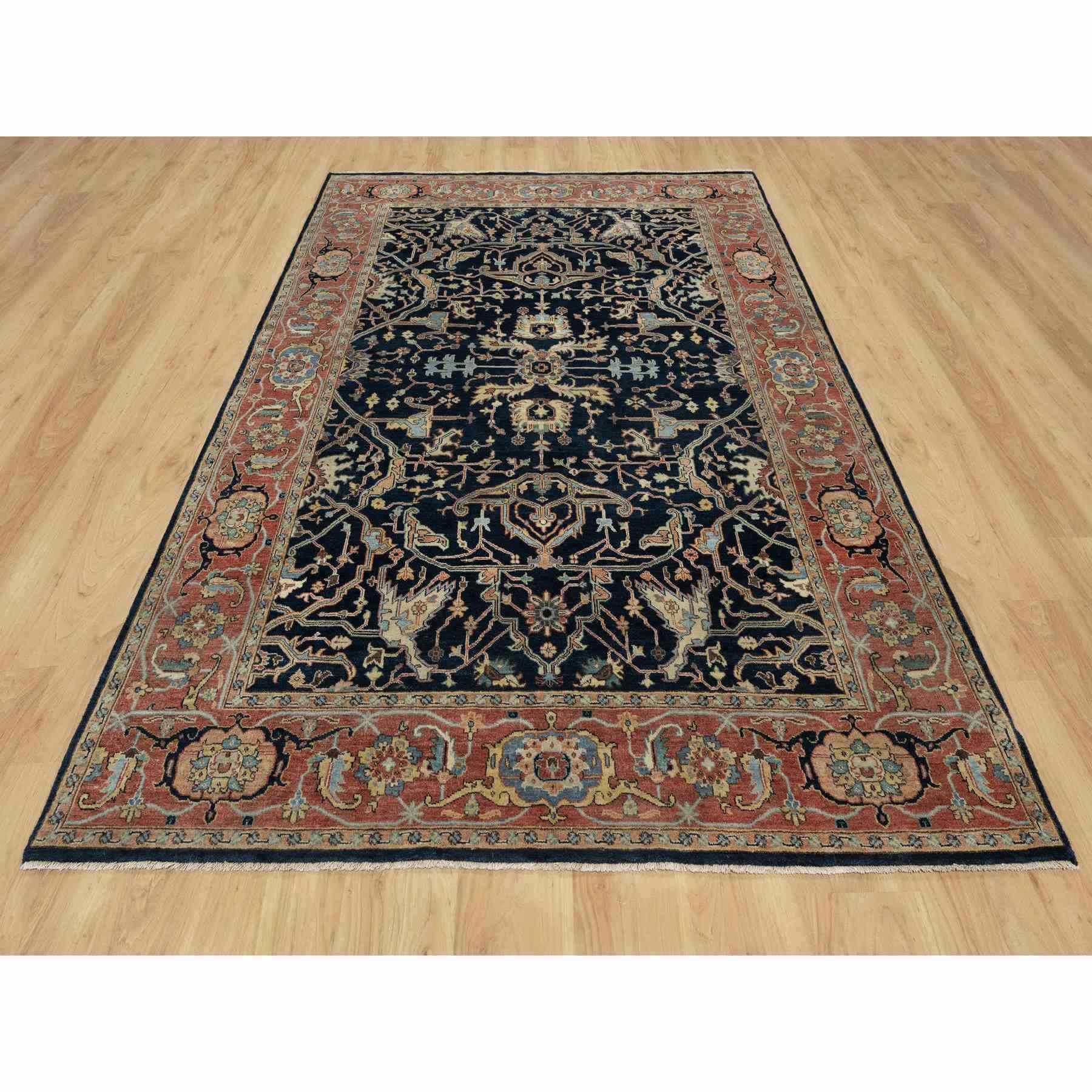 Heriz-Hand-Knotted-Rug-454565