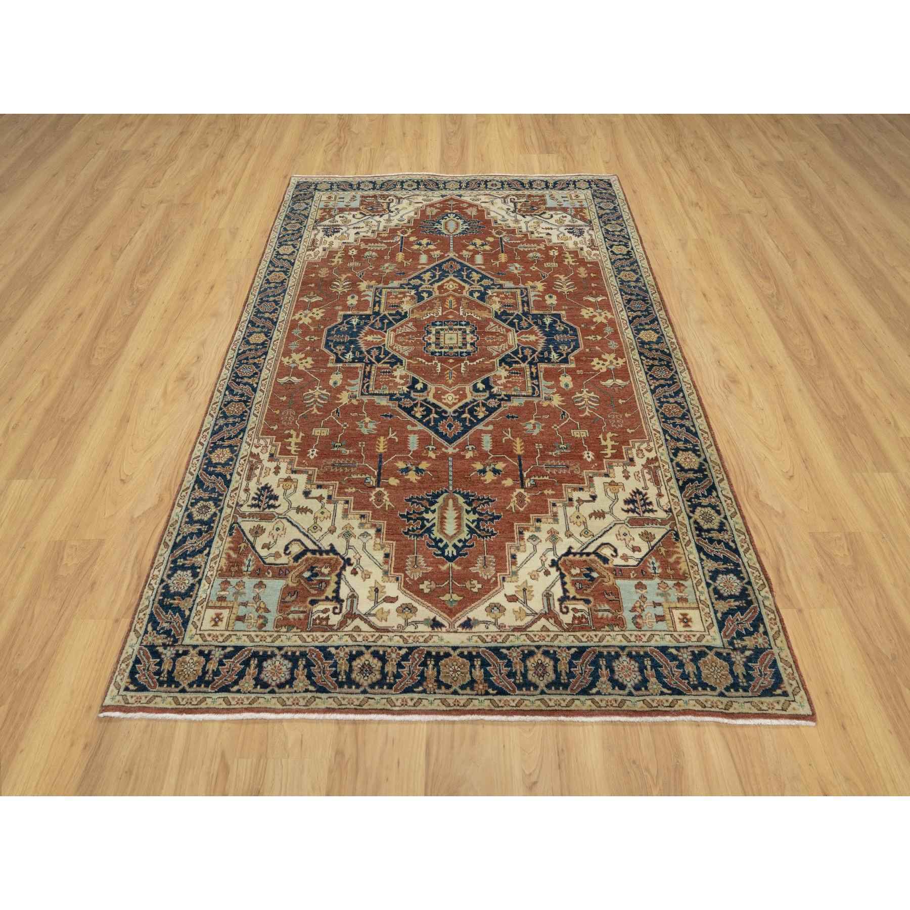 Heriz-Hand-Knotted-Rug-454595