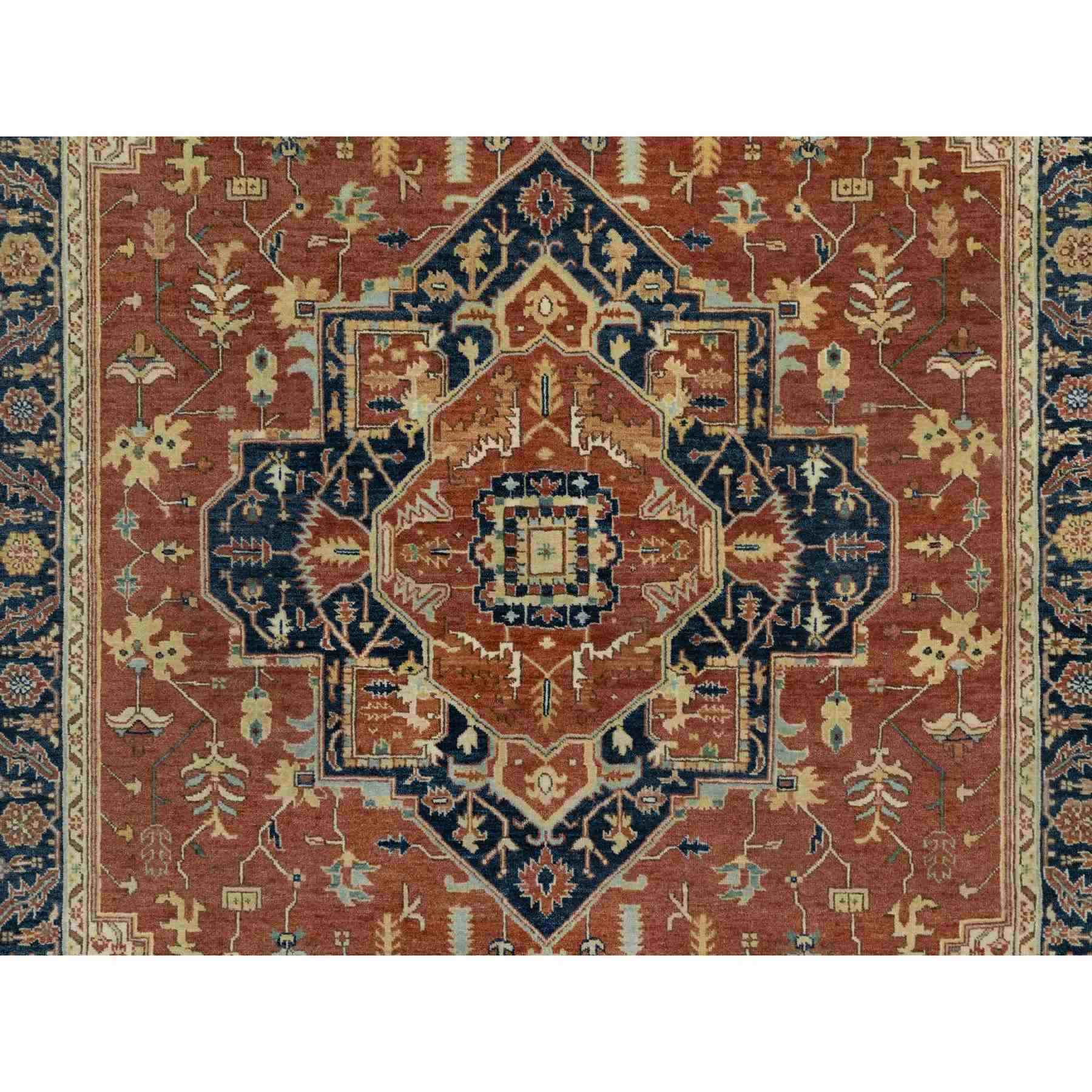 Heriz-Hand-Knotted-Rug-454595