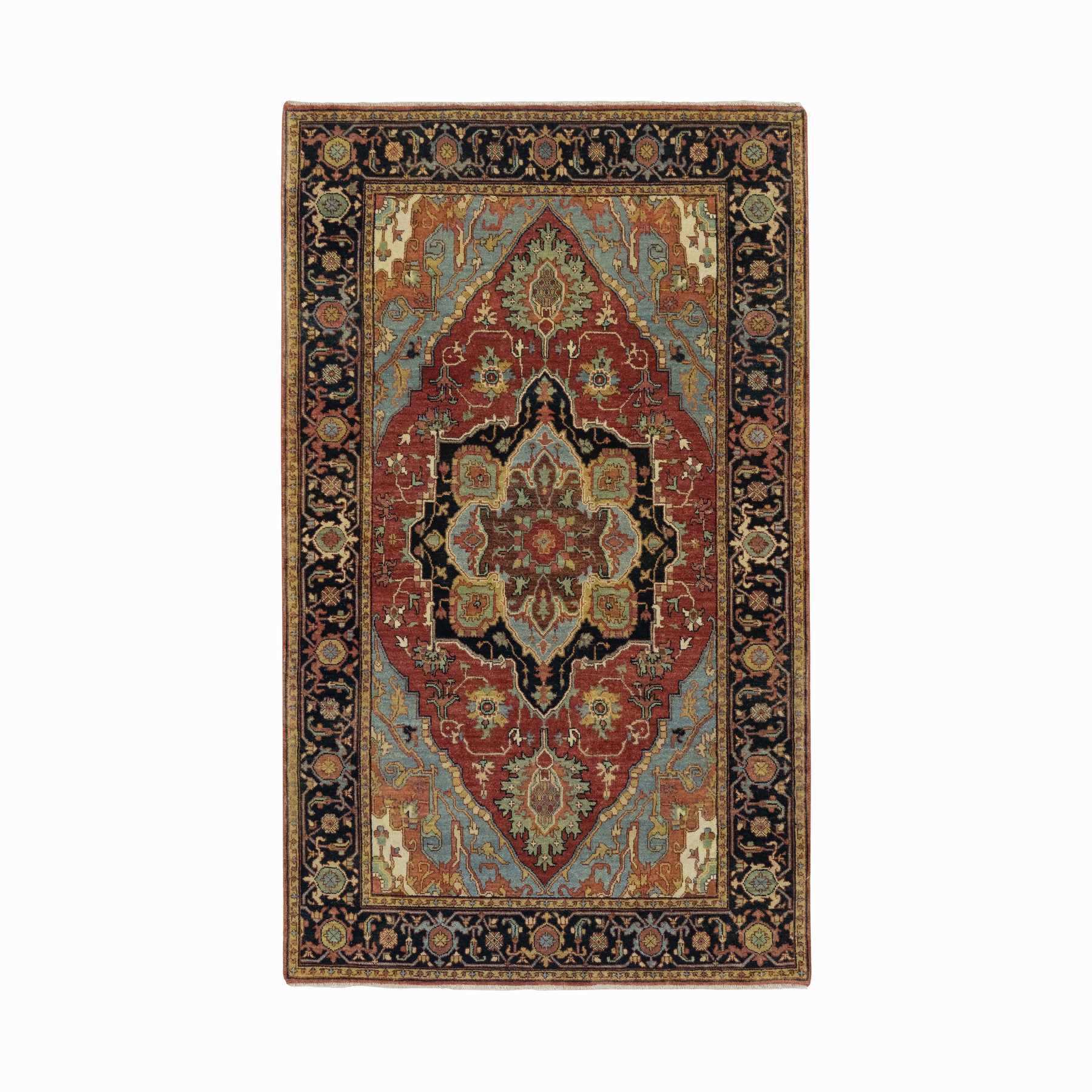 Heriz-Hand-Knotted-Rug-454600