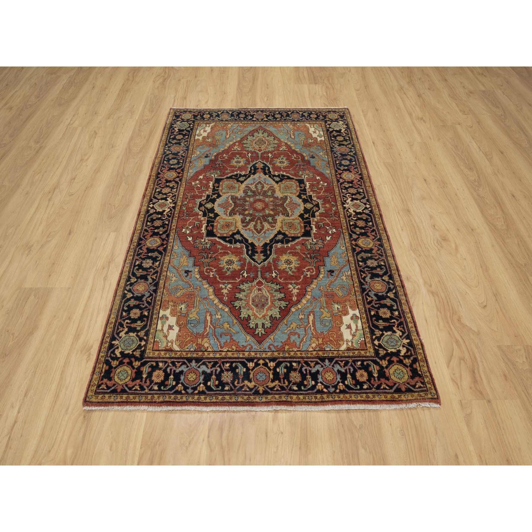 Heriz-Hand-Knotted-Rug-454600