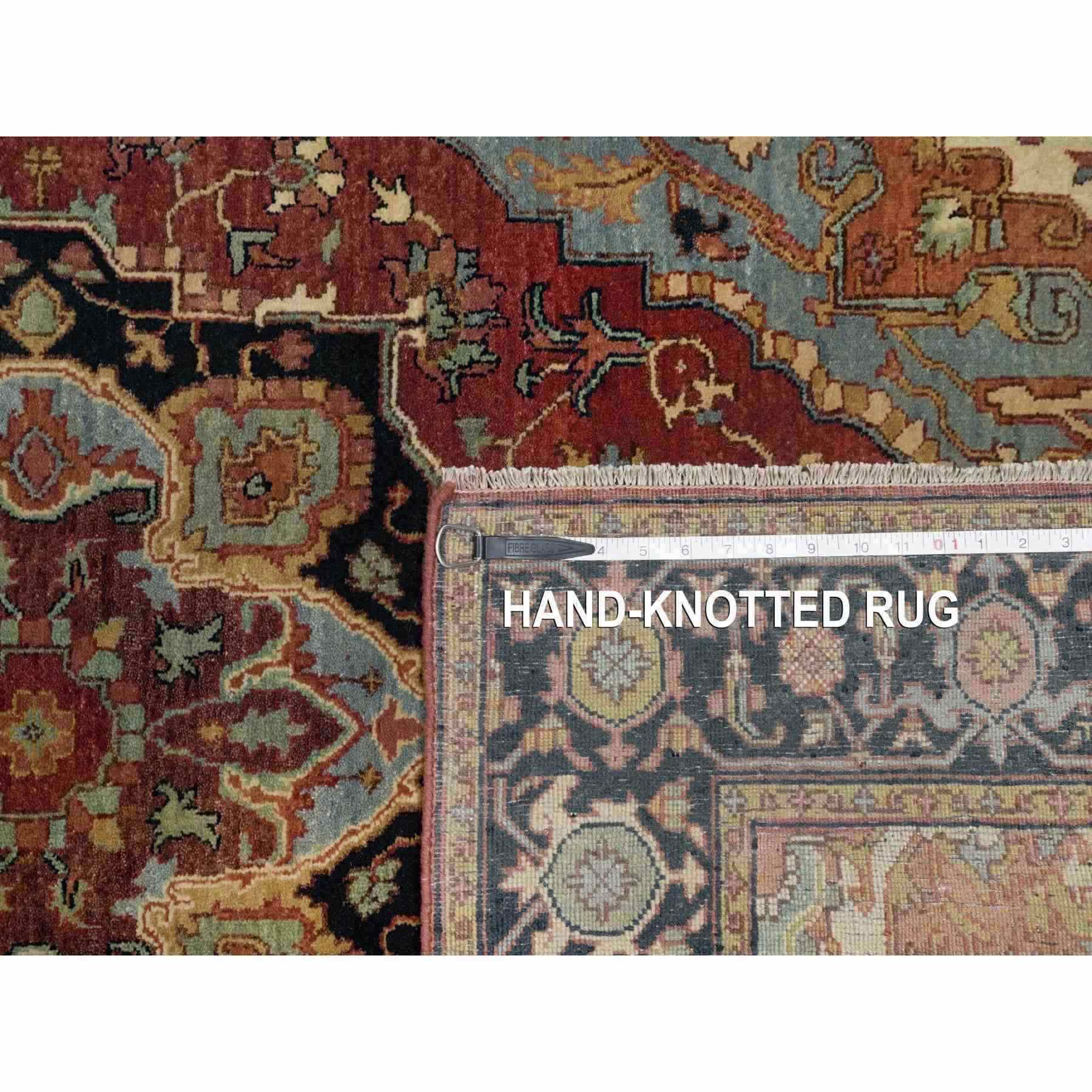 Heriz-Hand-Knotted-Rug-454600